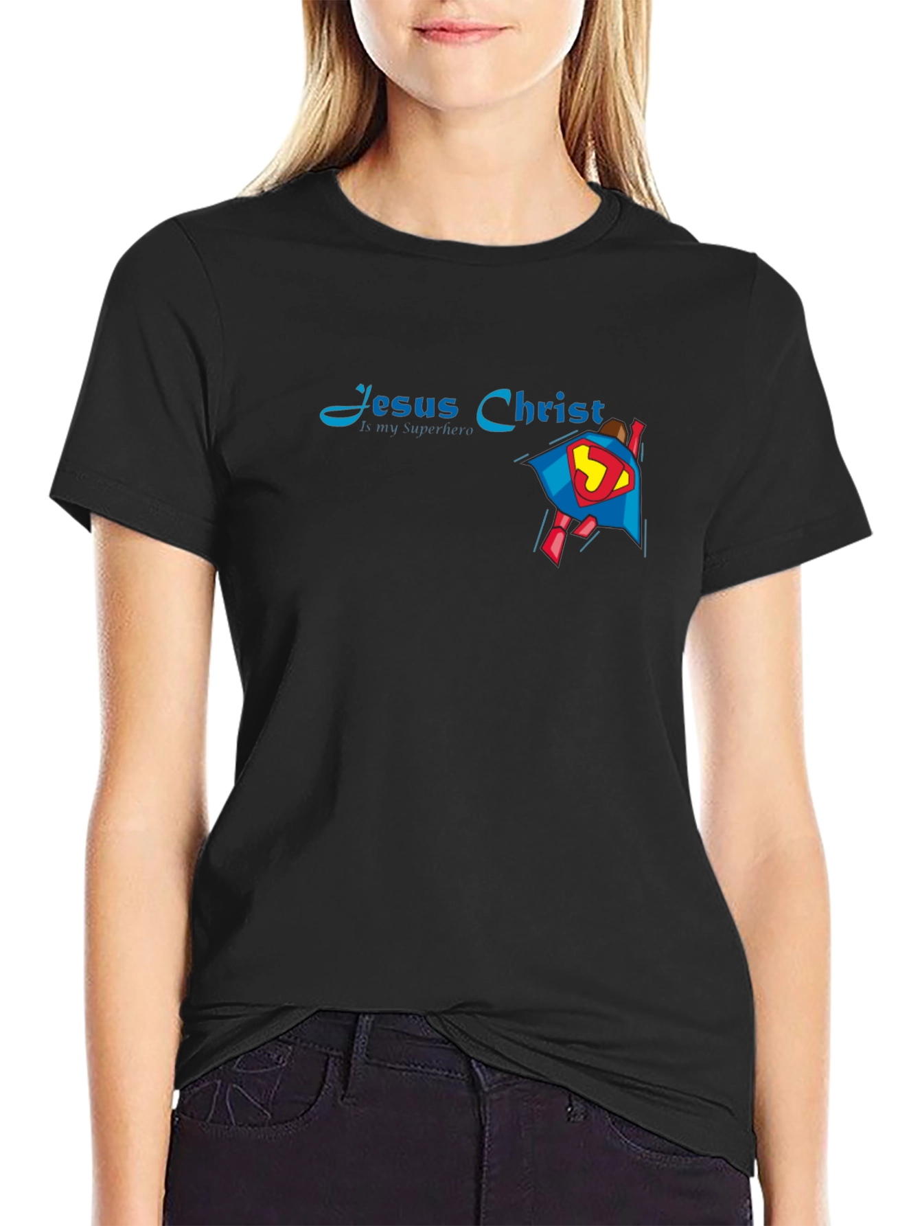 Jesus Christ My Superhero Graphic T-Shirt