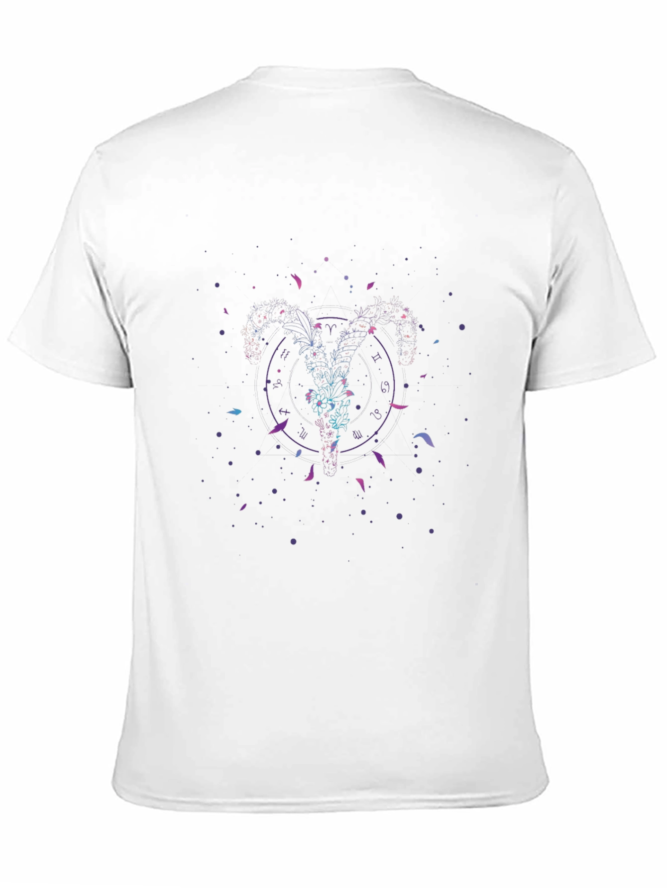 Aries Zodiac Graphic Black T-Shirt