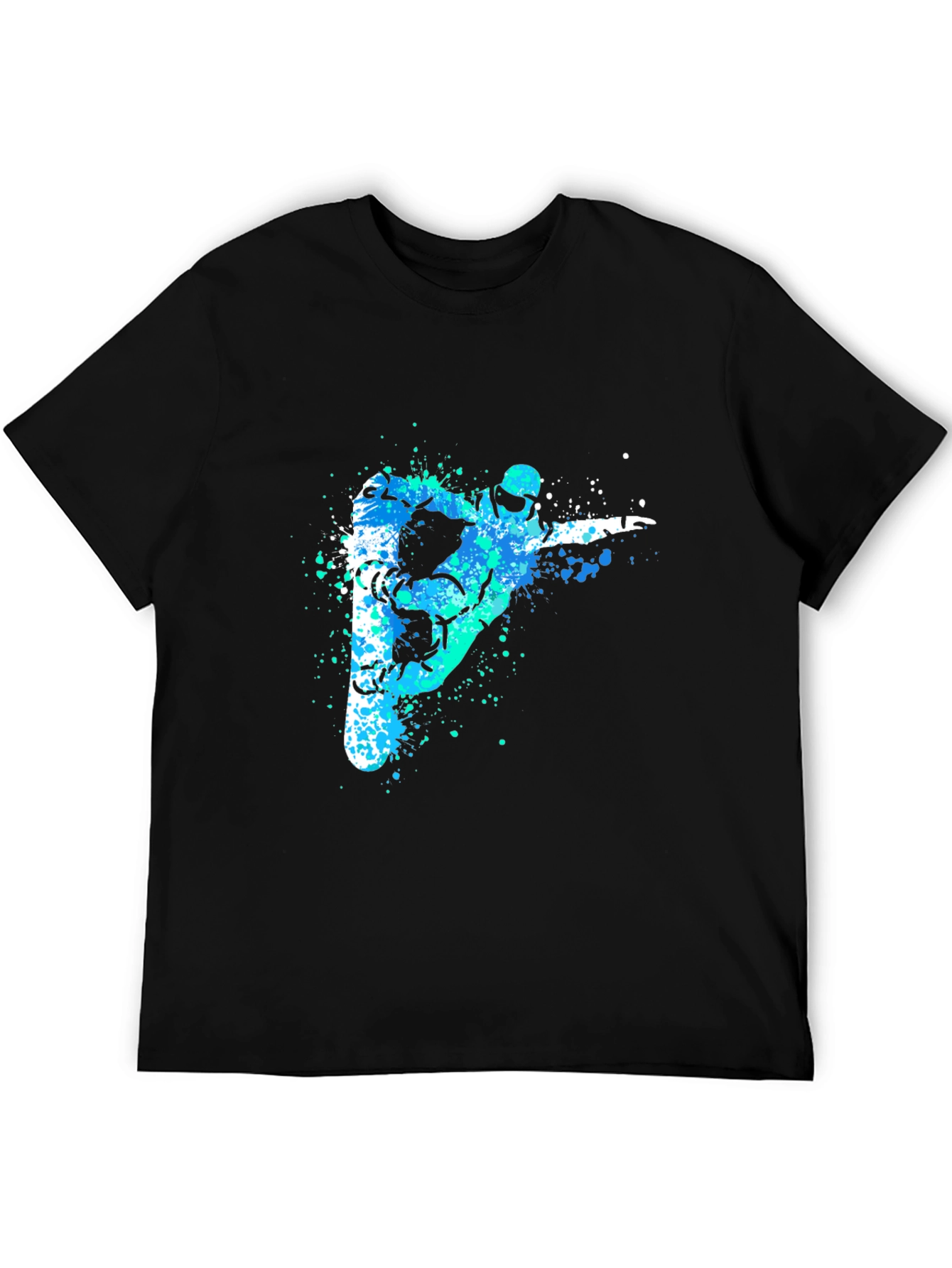 Cool Snowboarder Graphic Tee - Black