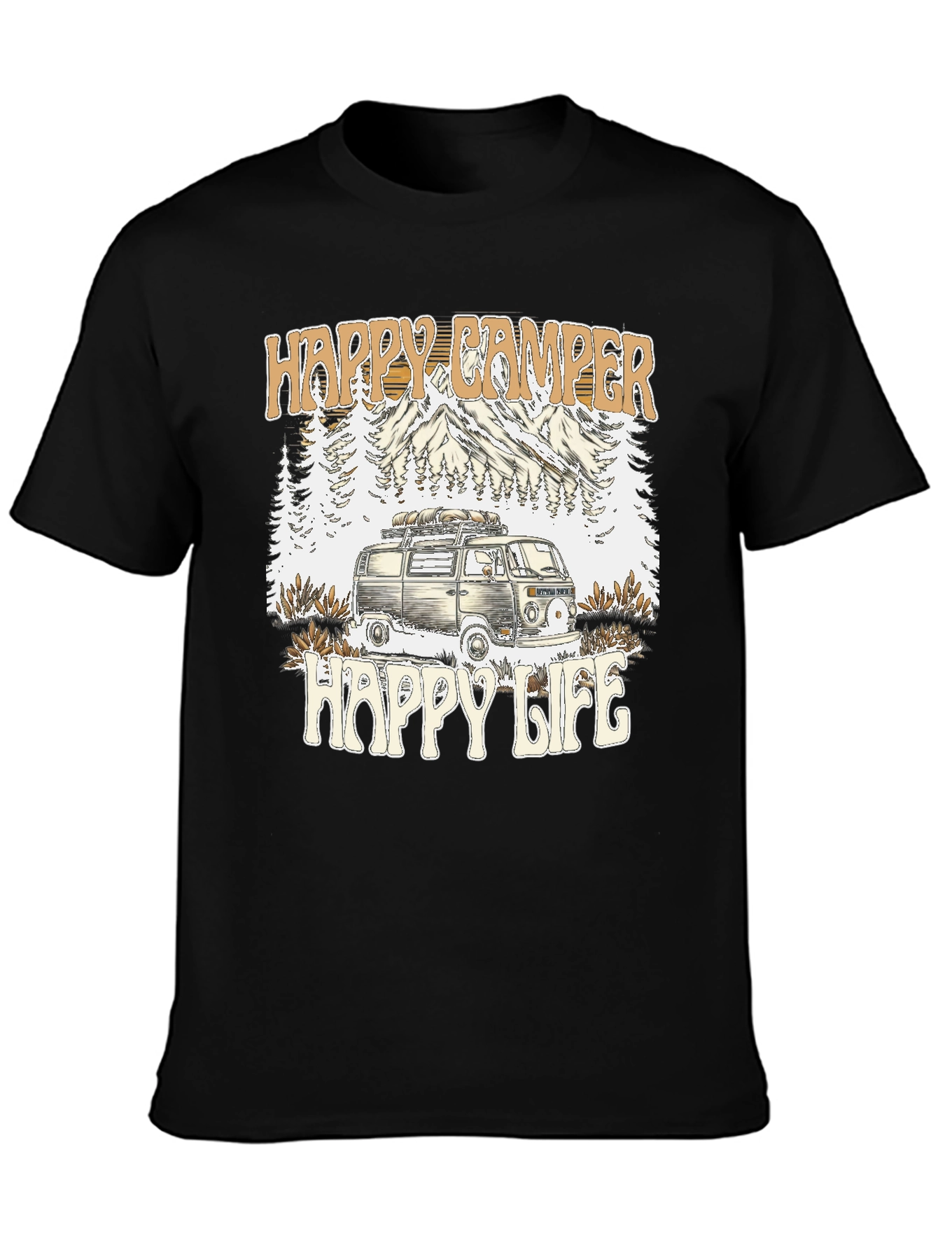 Happy Camper Happy Life Graphic Tee