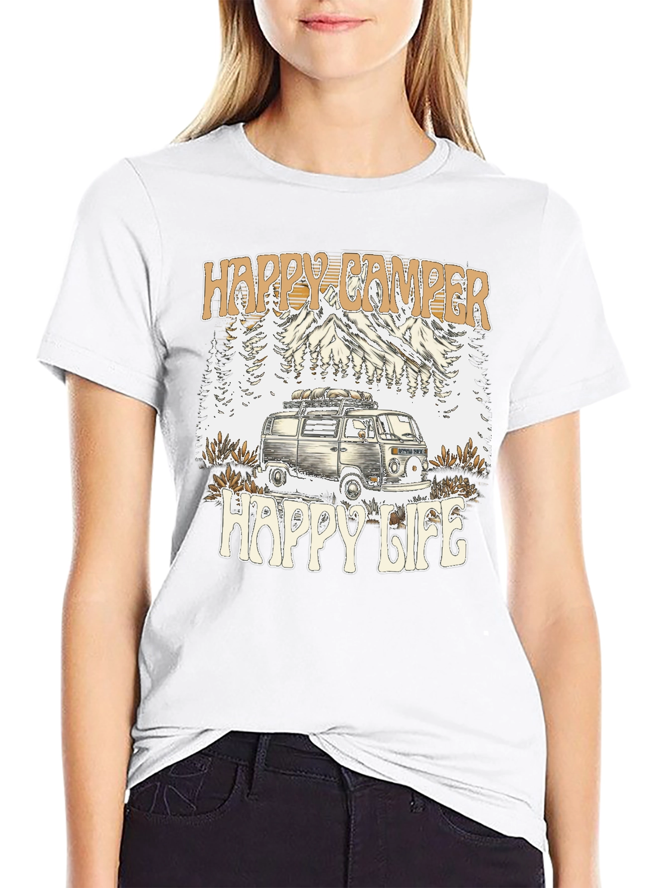 Happy Camper Happy Life Graphic Tee