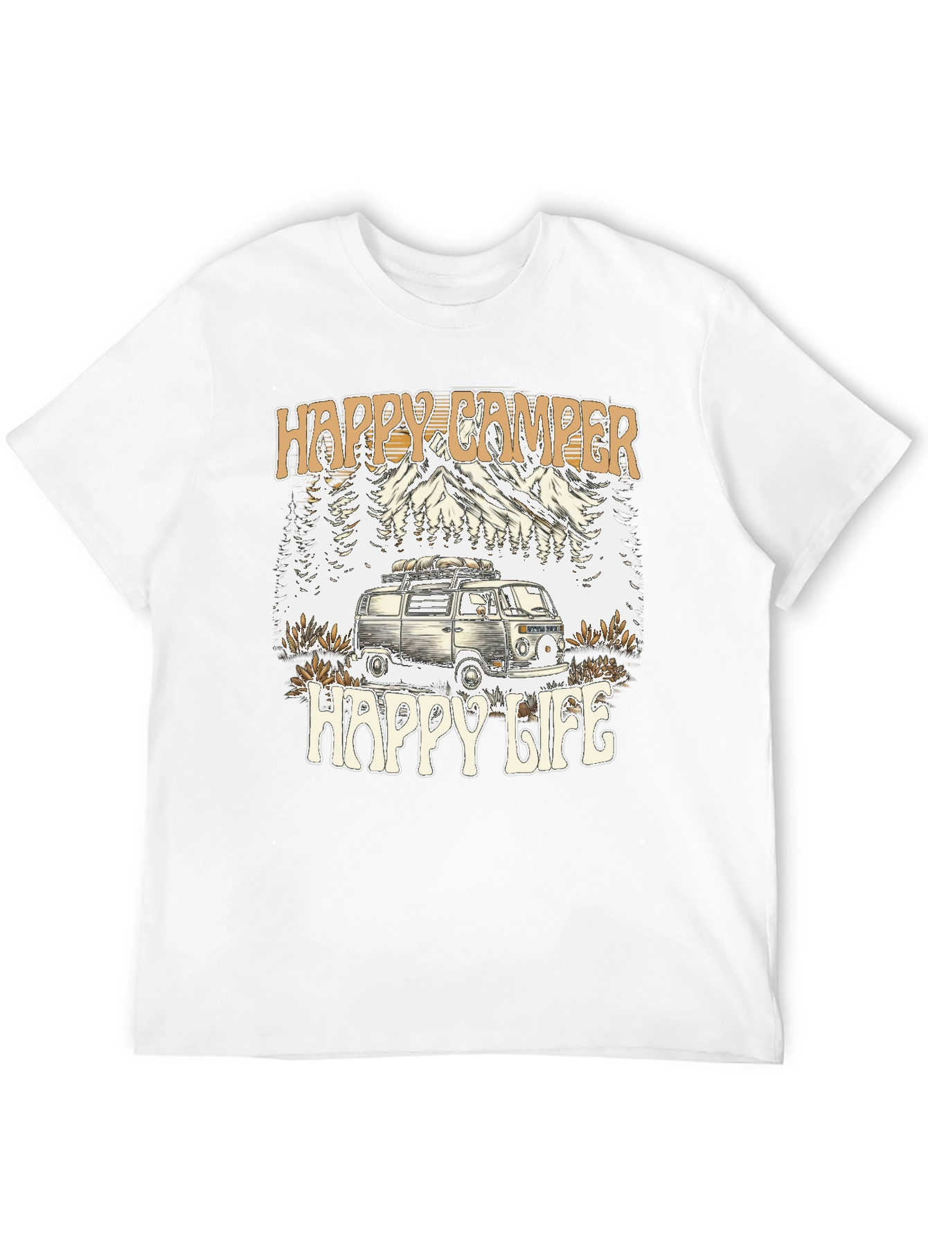 Happy Camper Happy Life Graphic Tee