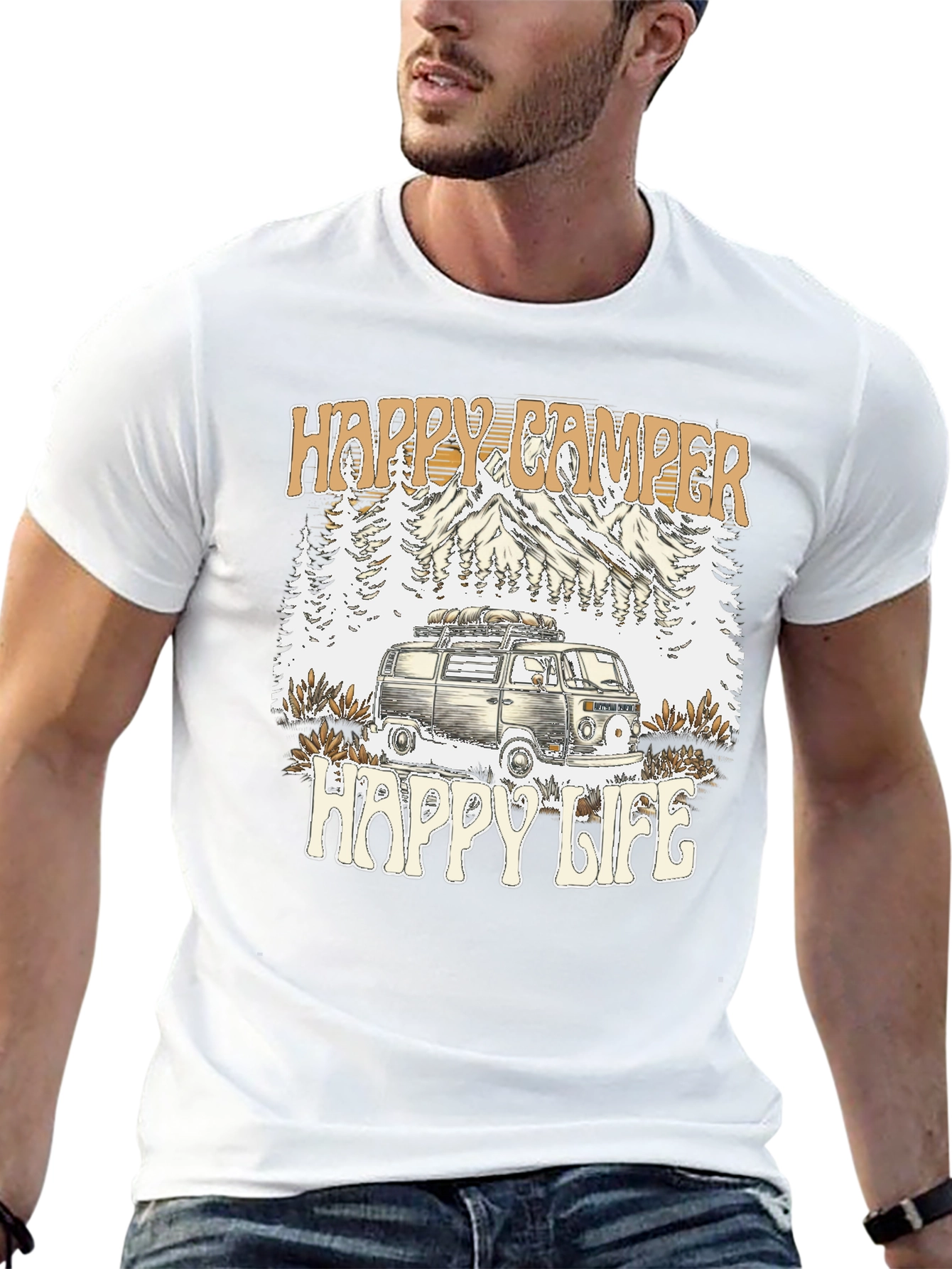 Happy Camper Happy Life Graphic Tee