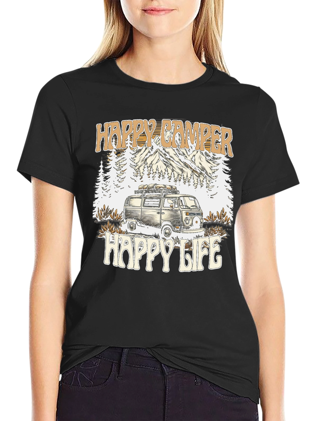Happy Camper Happy Life Graphic Tee
