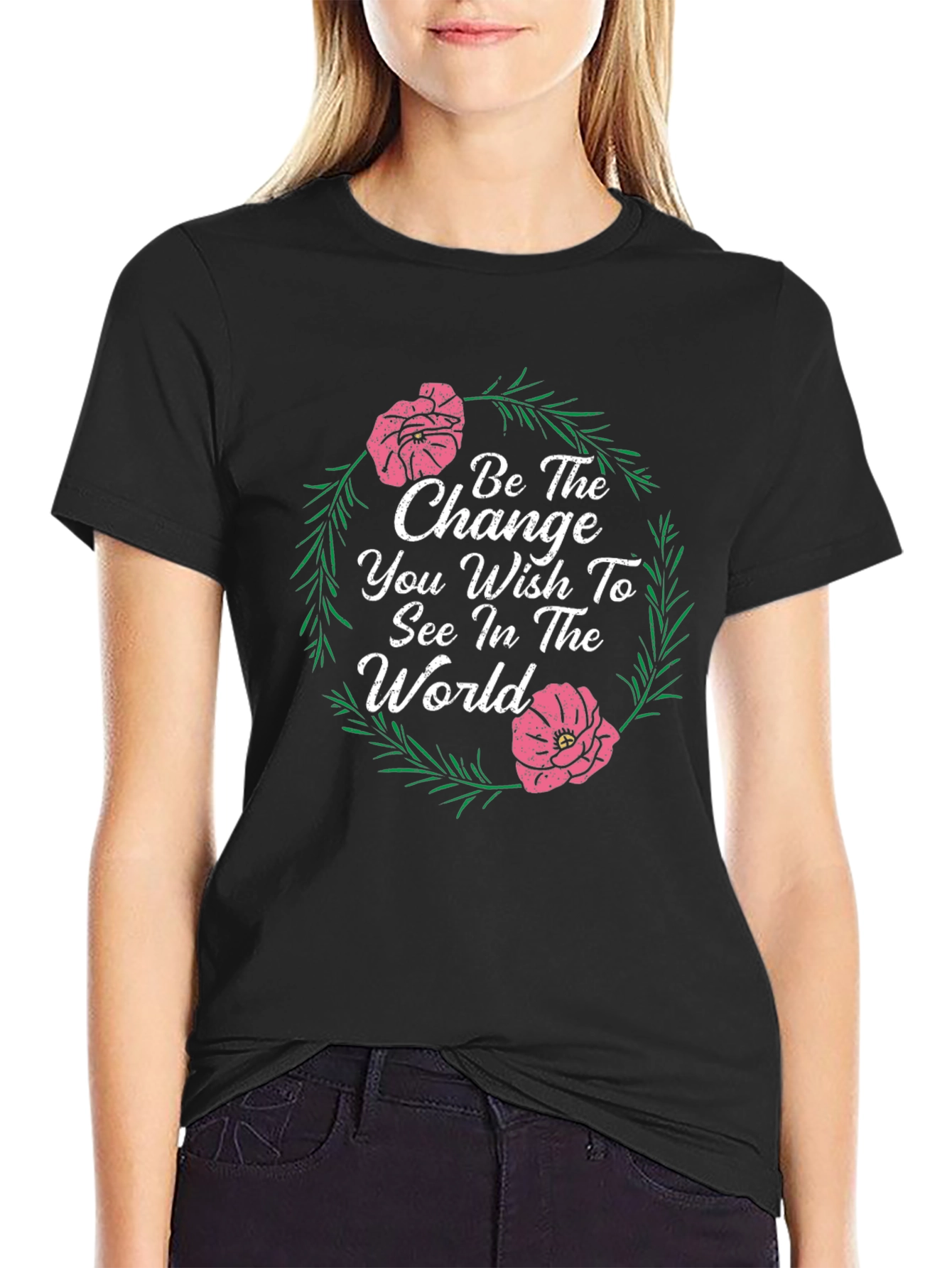Floral Change the World Graphic Tee