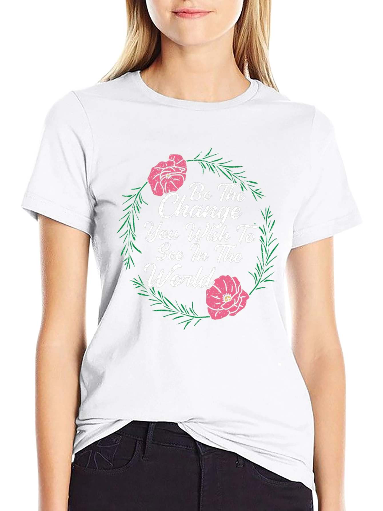 Floral Change the World Graphic Tee