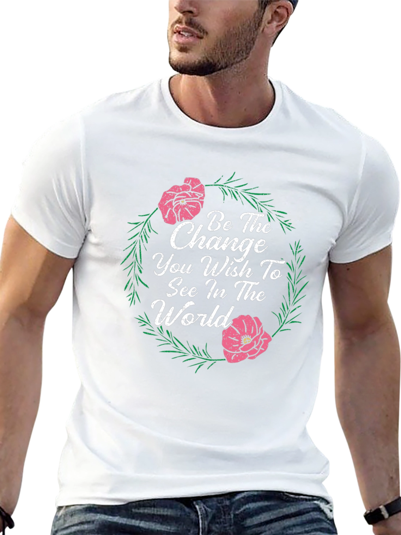 Floral Change the World Graphic Tee