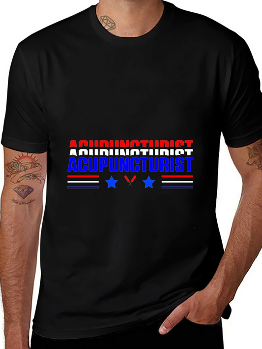 Acupuncturist Graphic Tee - Patriotic Design