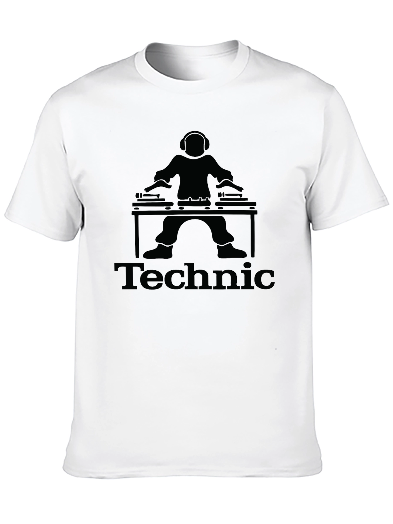 Technics DJ Black T-Shirt Turntable Graphic Tee