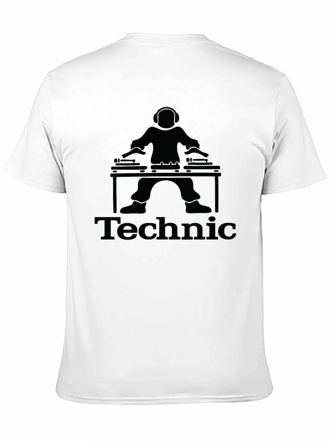 Technics DJ Black T-Shirt Turntable Graphic Tee