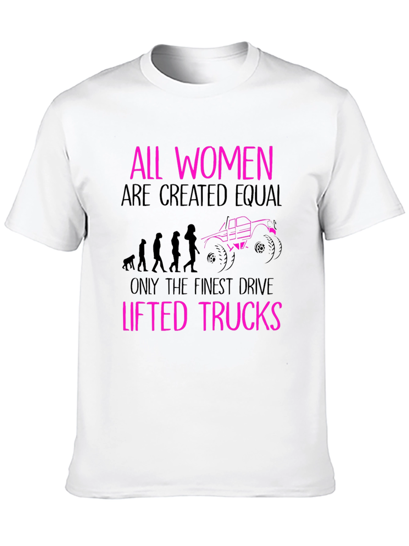 All Women Lifted Trucks Black T-Shirt