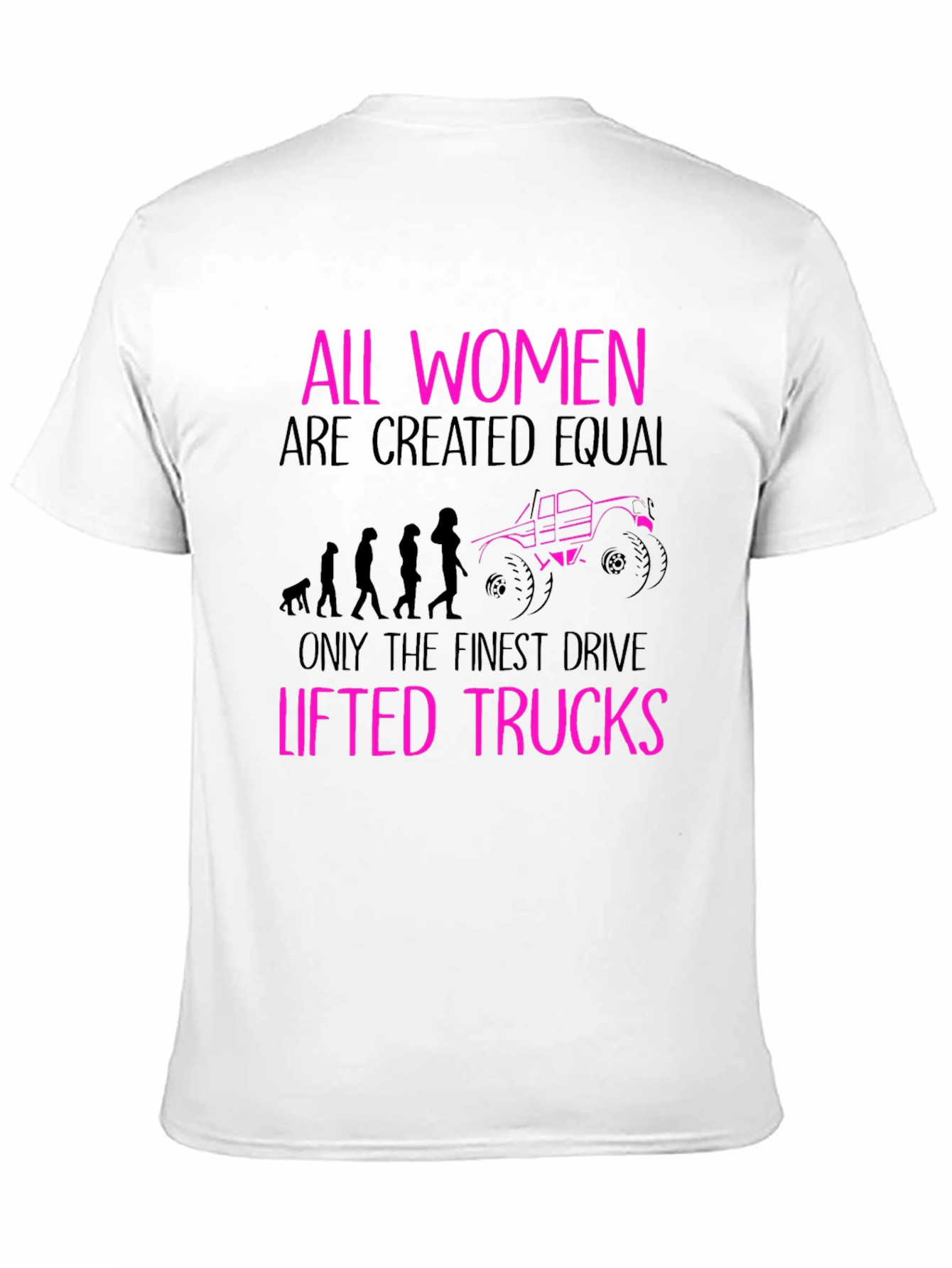 All Women Lifted Trucks Black T-Shirt
