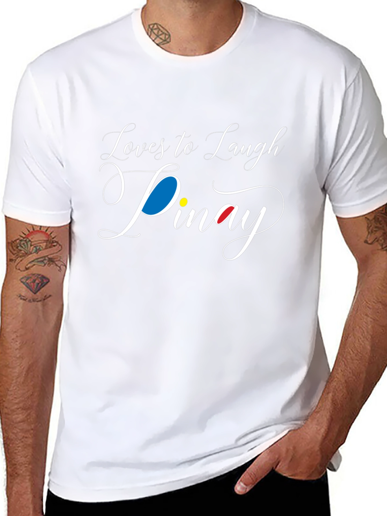 Loves to Laugh Pinay Black T-Shirt
