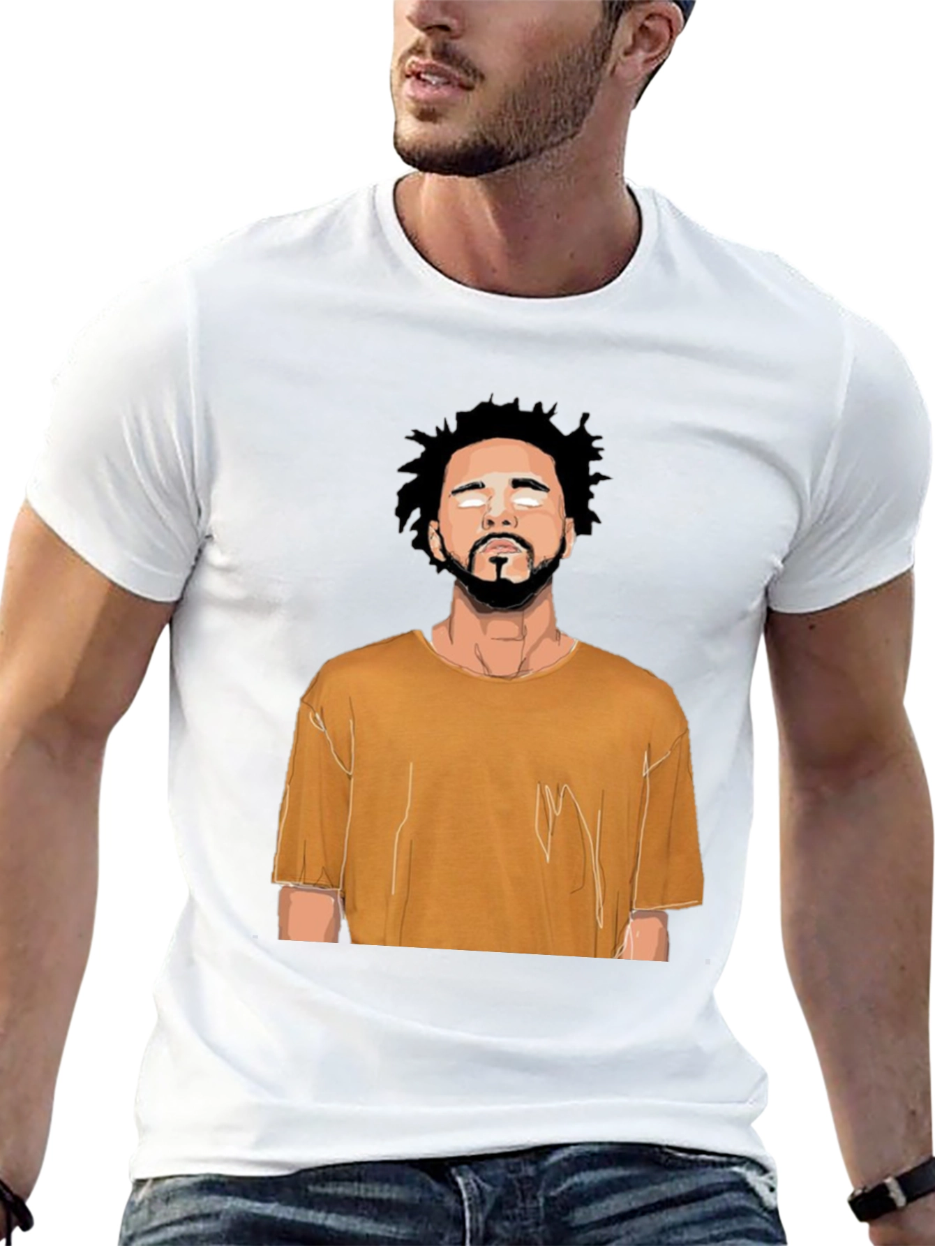 J. Cole Graphic Print Black T-Shirt