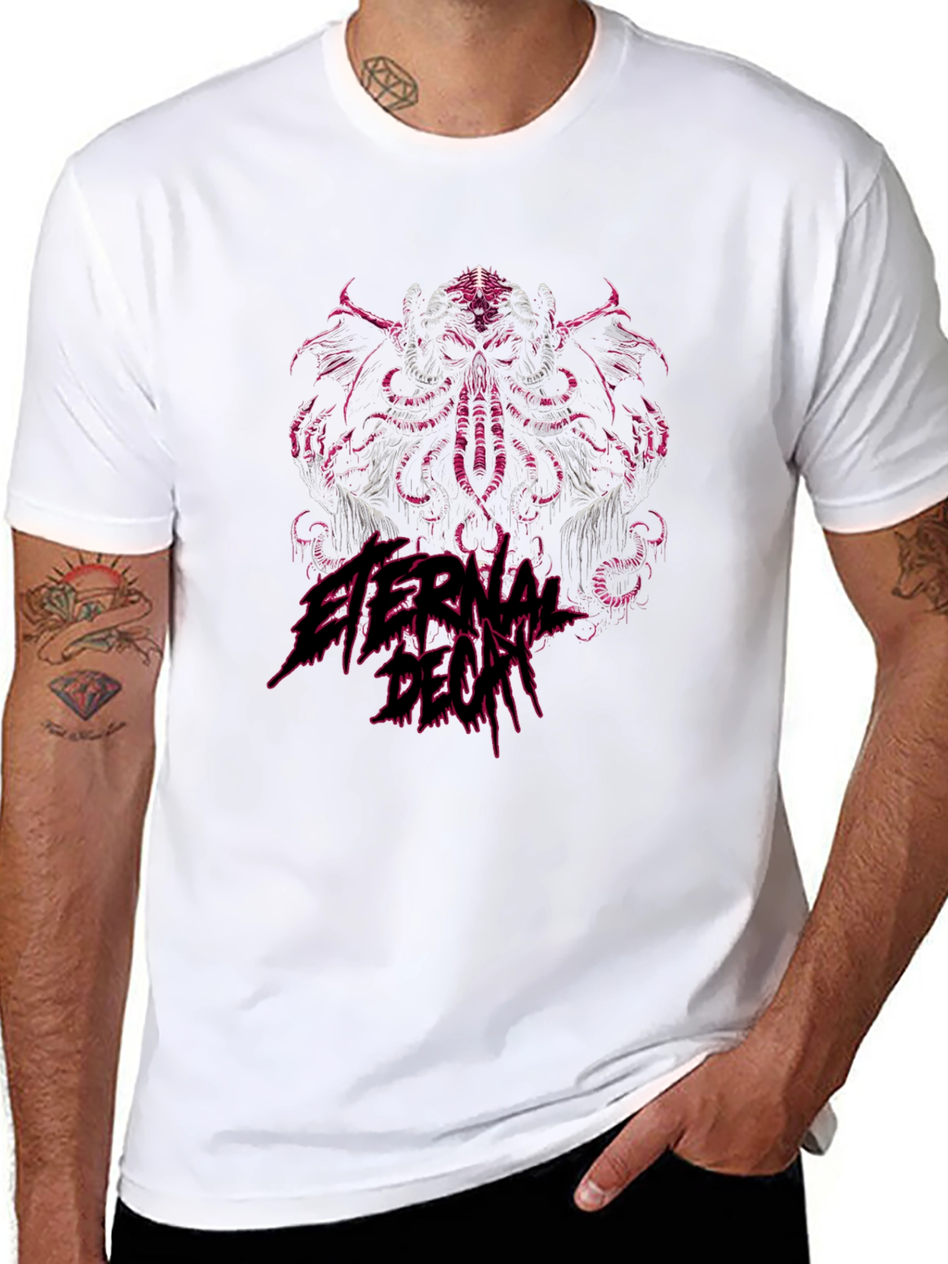 Eternal Decay Cthulhu Graphic Tee - Black
