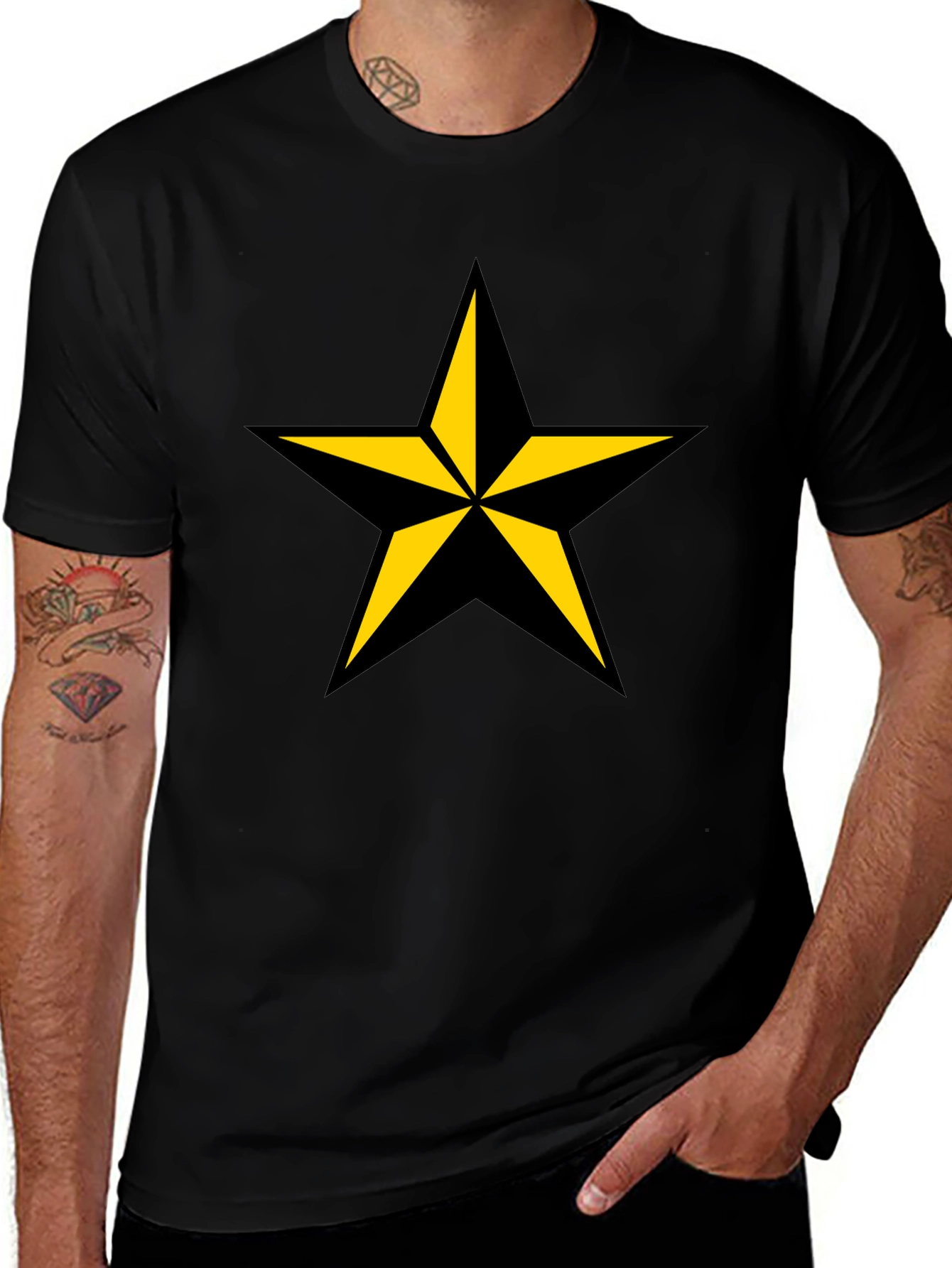 Star Graphic Black T-Shirt