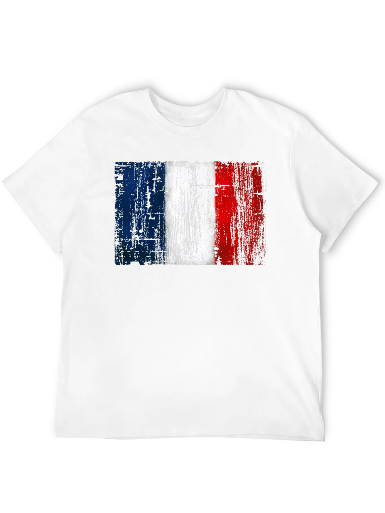 French Flag Graphic Black T-Shirt