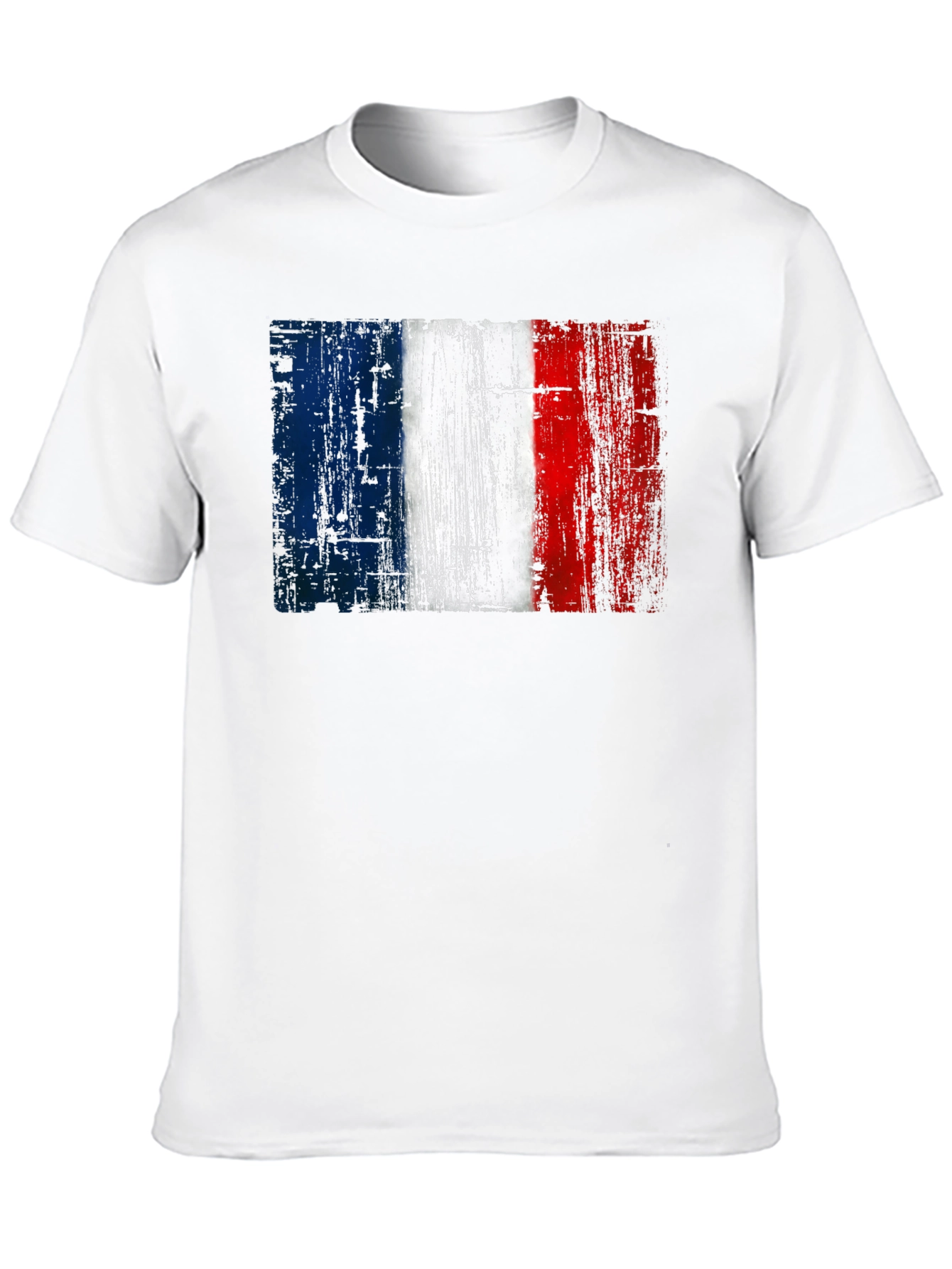 French Flag Graphic Black T-Shirt