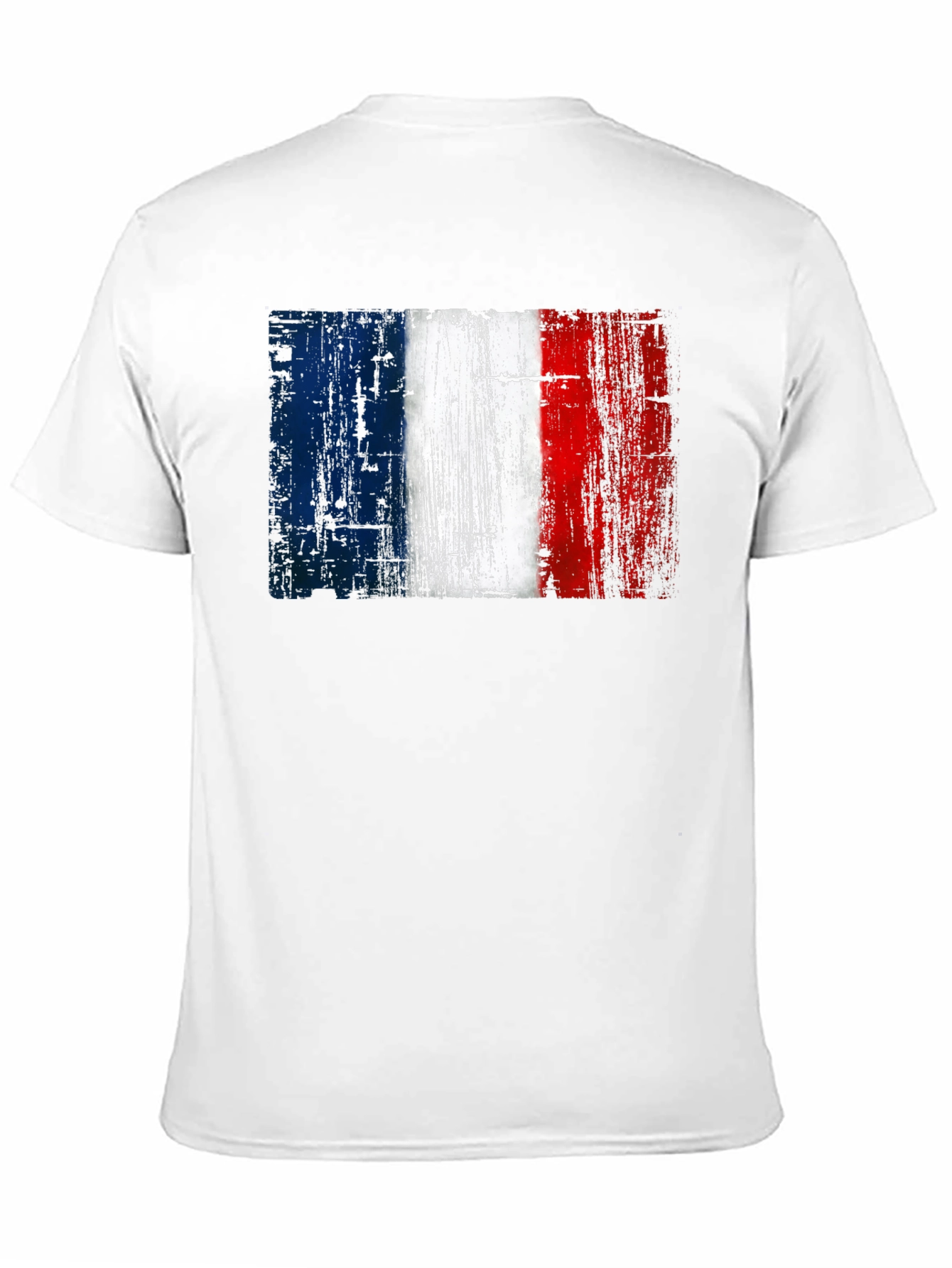 French Flag Graphic Black T-Shirt