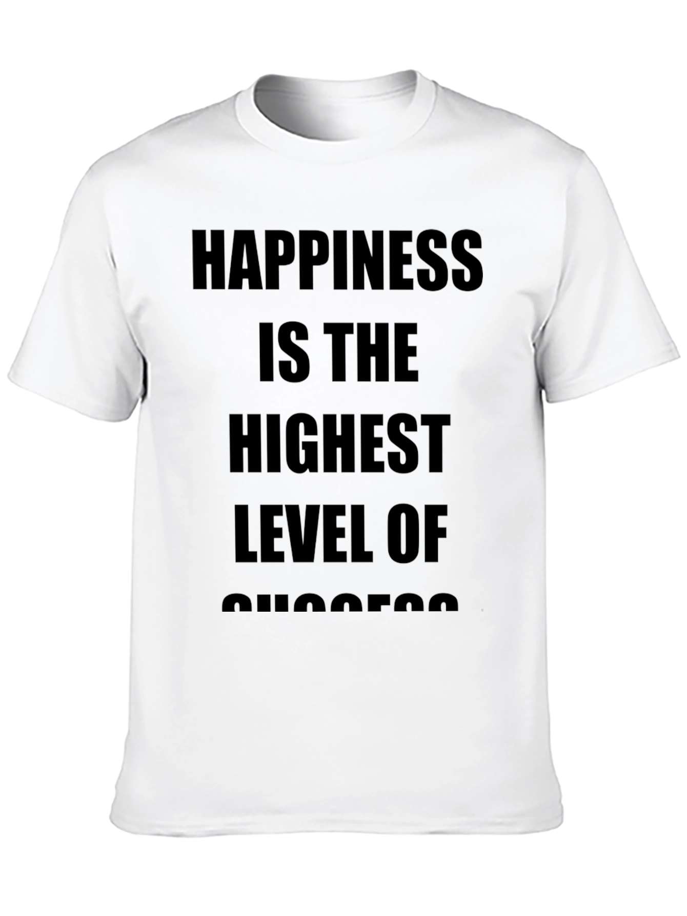 Happiness is Success Black Graphic Tee