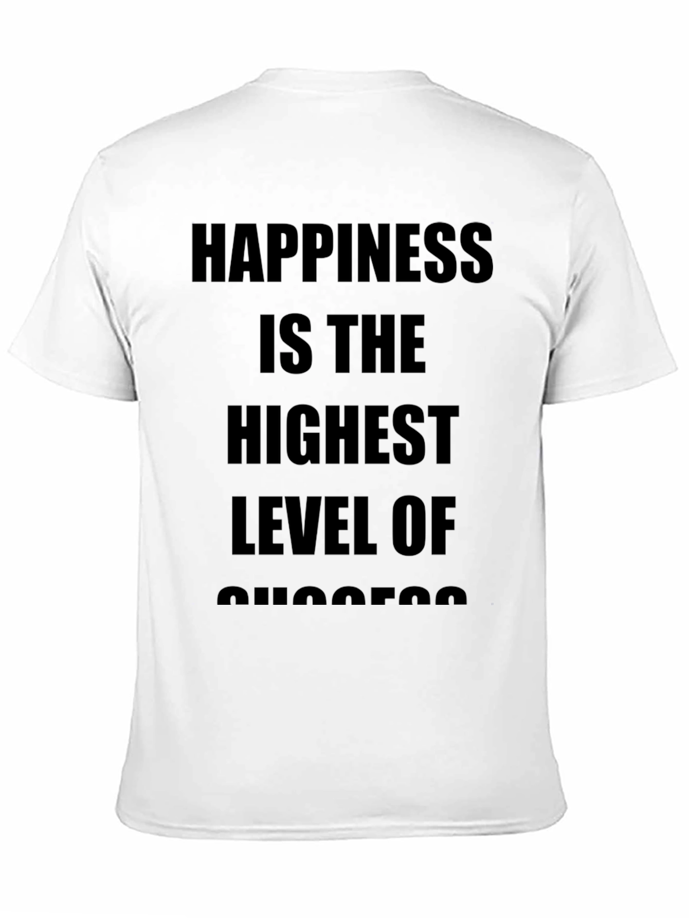 Happiness is Success Black Graphic Tee