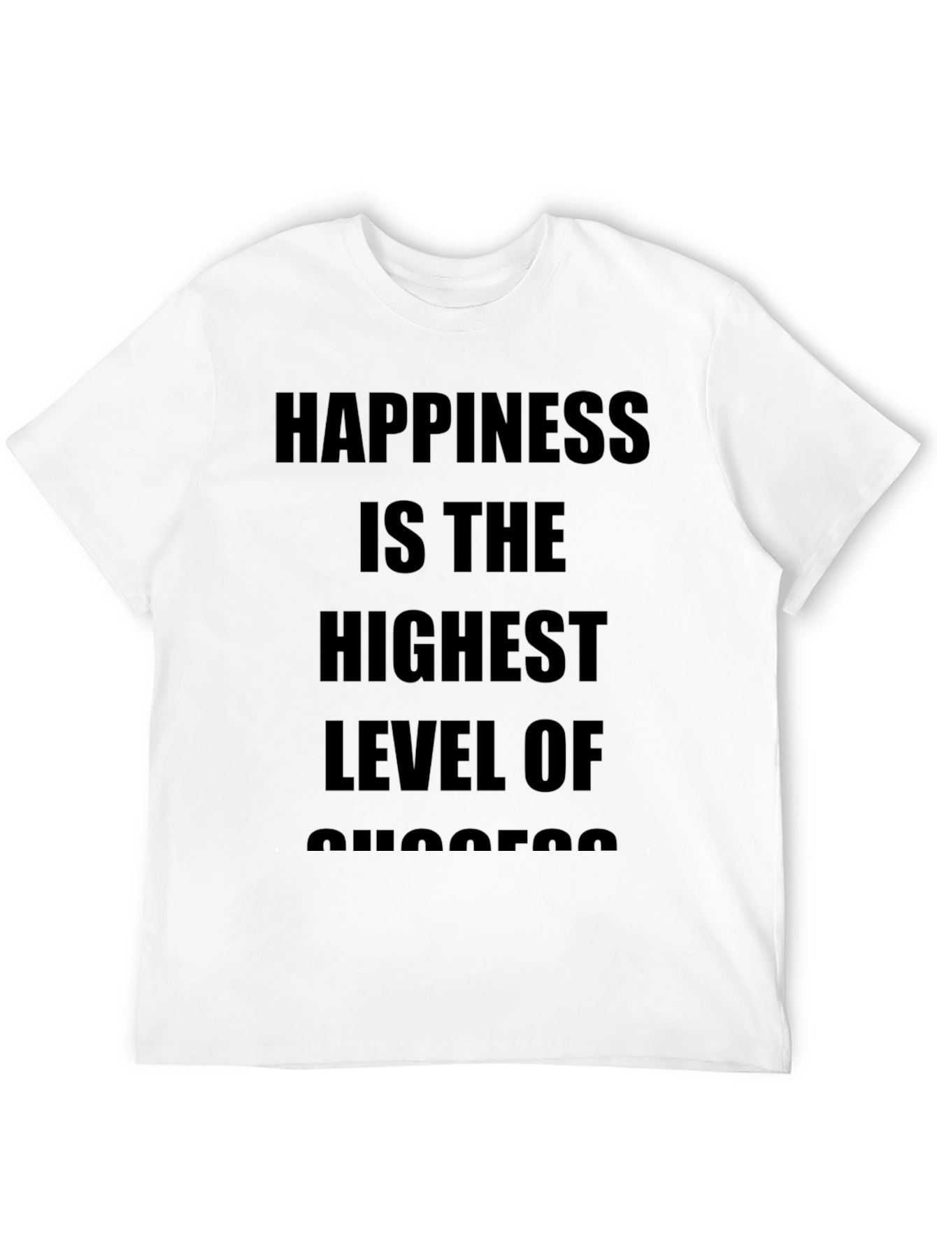 Happiness is Success Black Graphic Tee