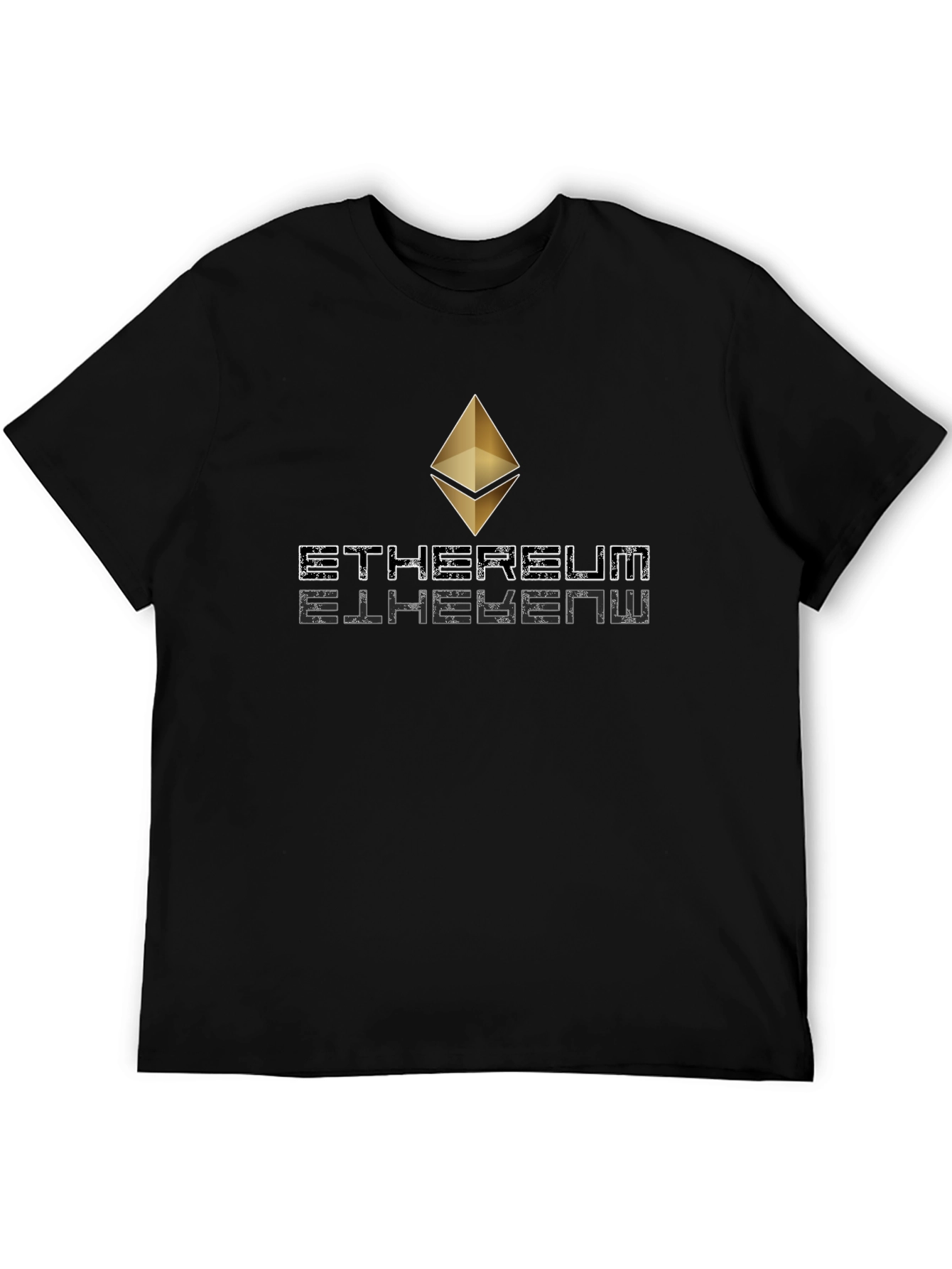 Ethereum Crypto Black T-Shirt - Modern Tech Style