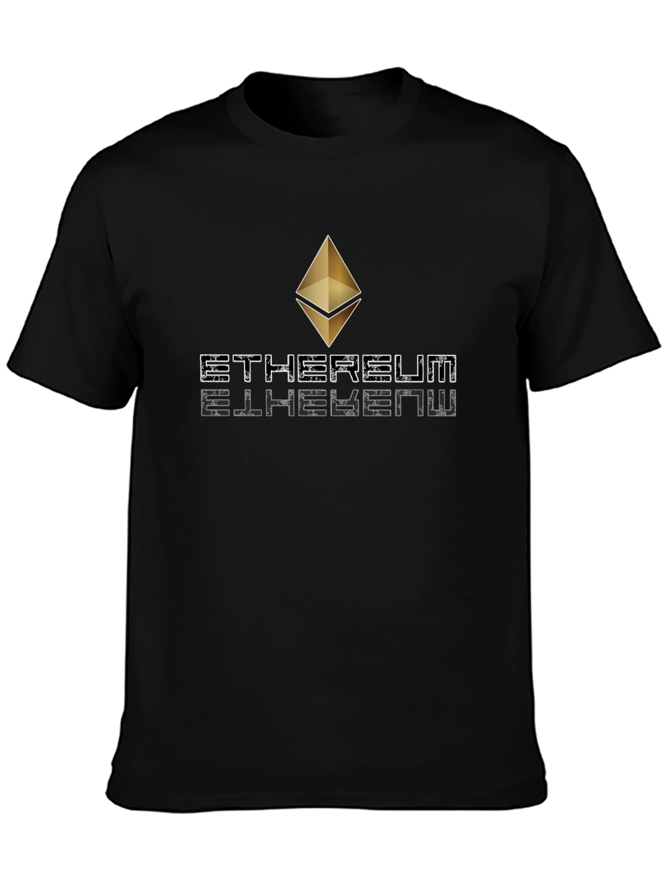 Ethereum Crypto Black T-Shirt - Modern Tech Style