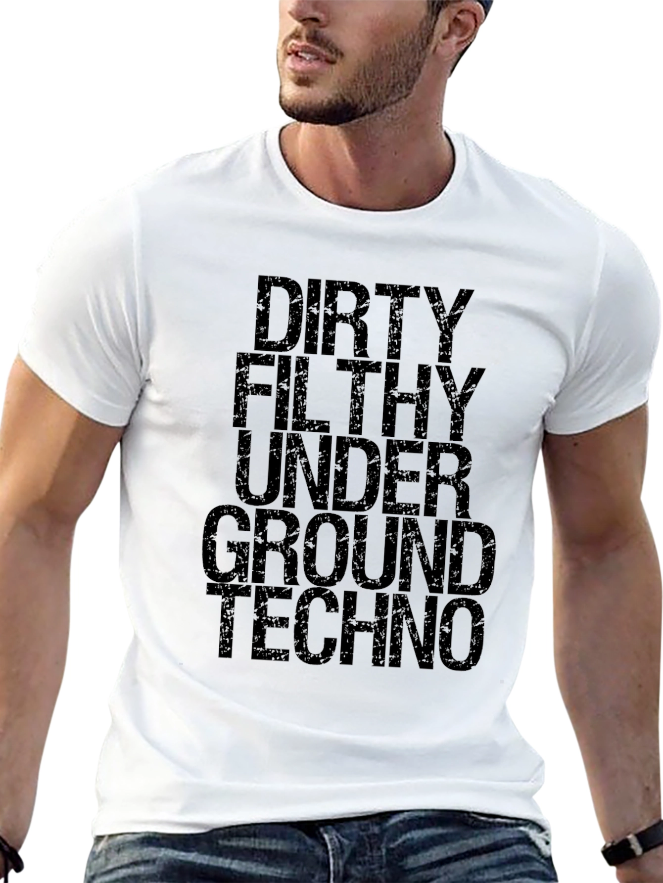 Dirty Filthy Underground Techno Black T-Shirt