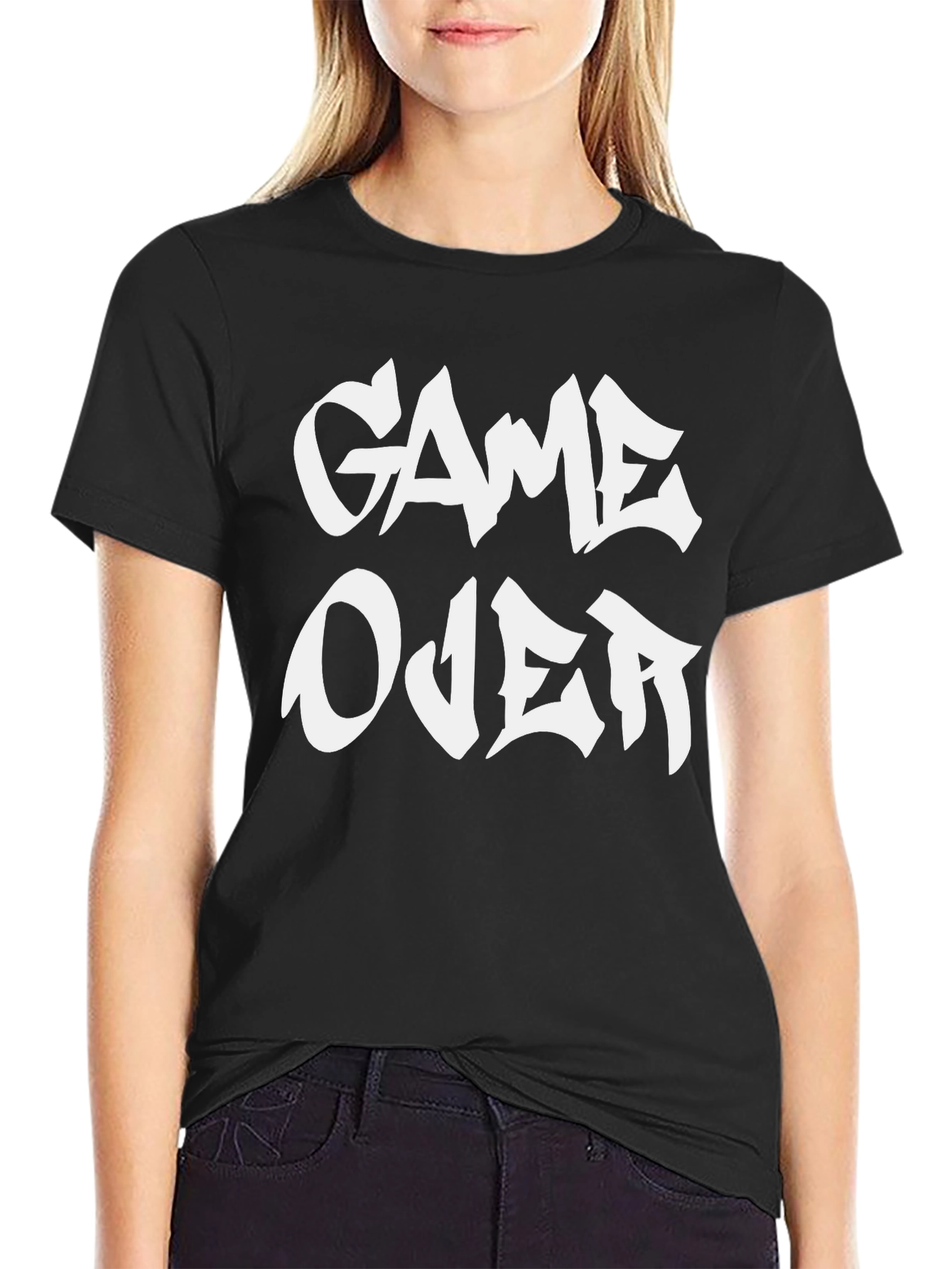 Game Over Black Graphic Tee
