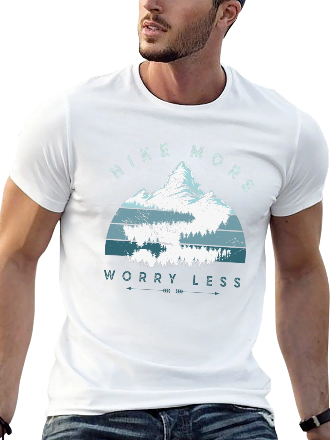 Hike More Worry Less Graphic T-Shirt