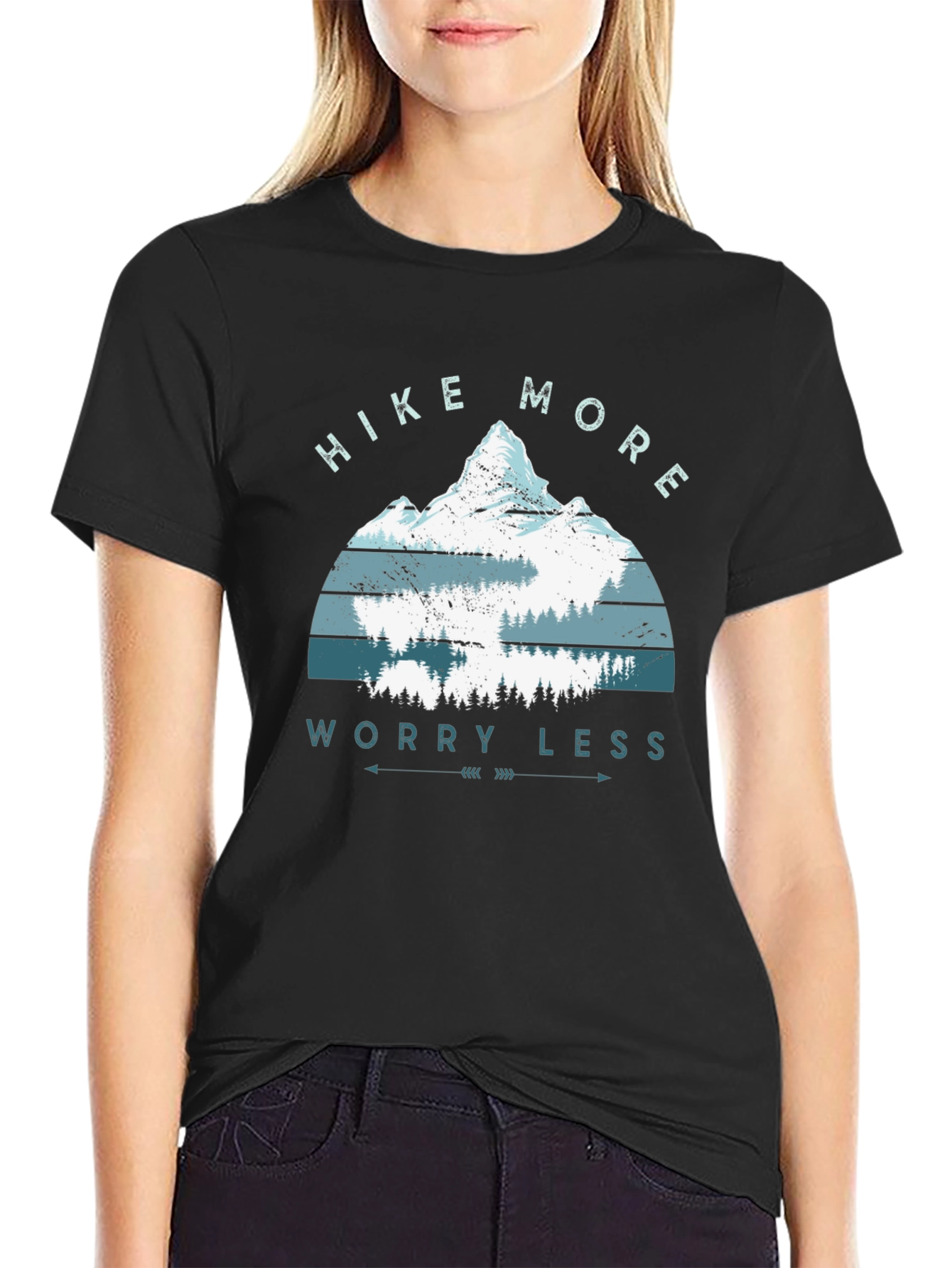 Hike More Worry Less Graphic T-Shirt