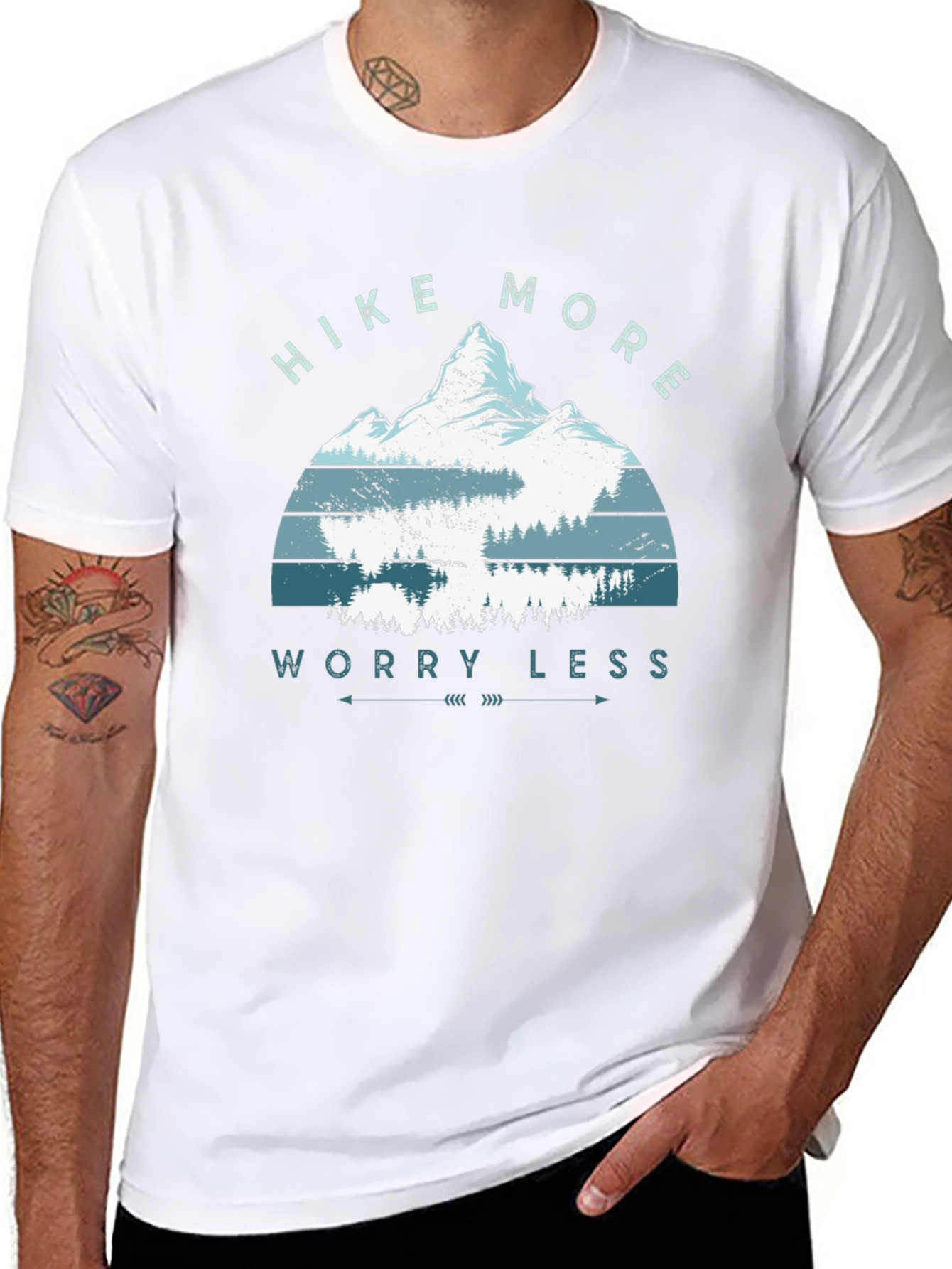 Hike More Worry Less Graphic T-Shirt
