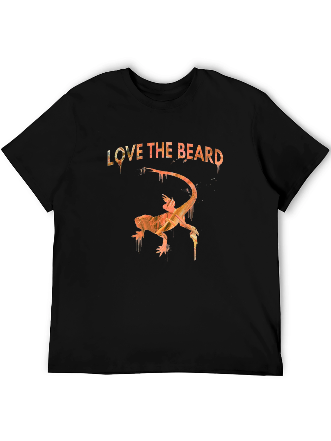 Love the Beard Lizard Graphic Tee - Black