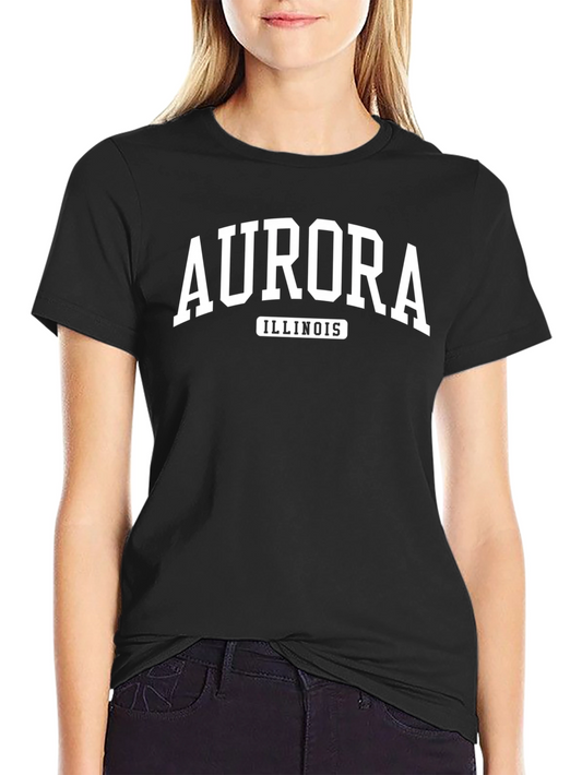 Aurora Illinois T-Shirt - Black