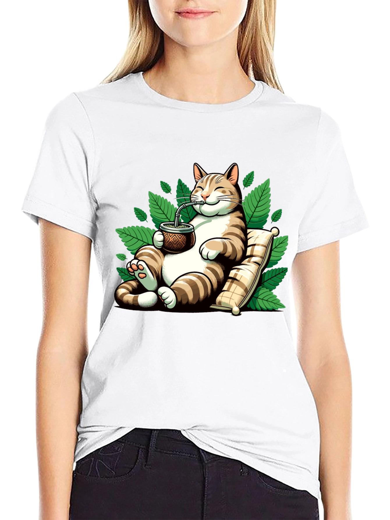 Chill Cat Mate T-Shirt - Relaxed Feline Vibes