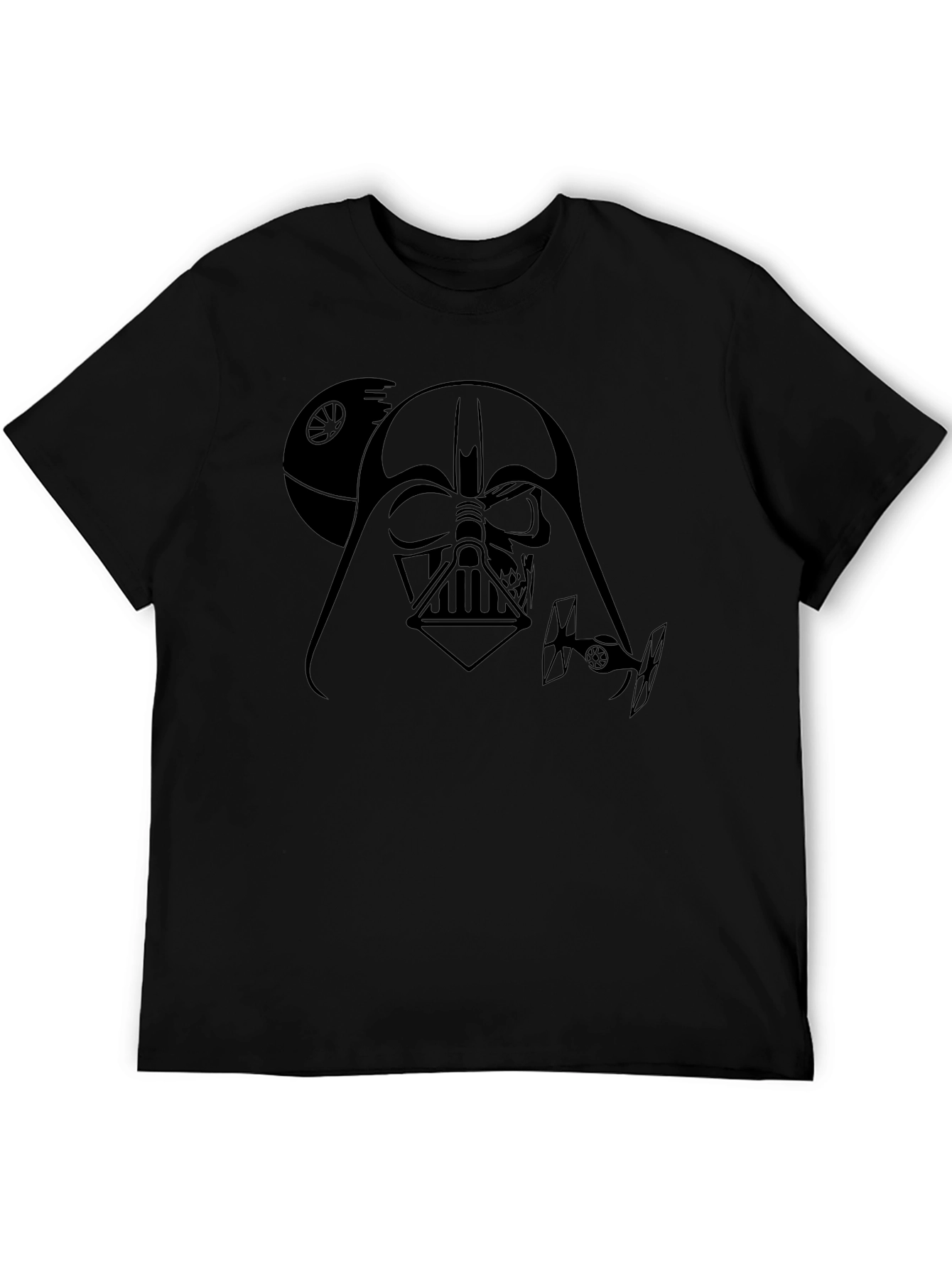 Darth Vader Star Wars Graphic Print Black T-Shirt