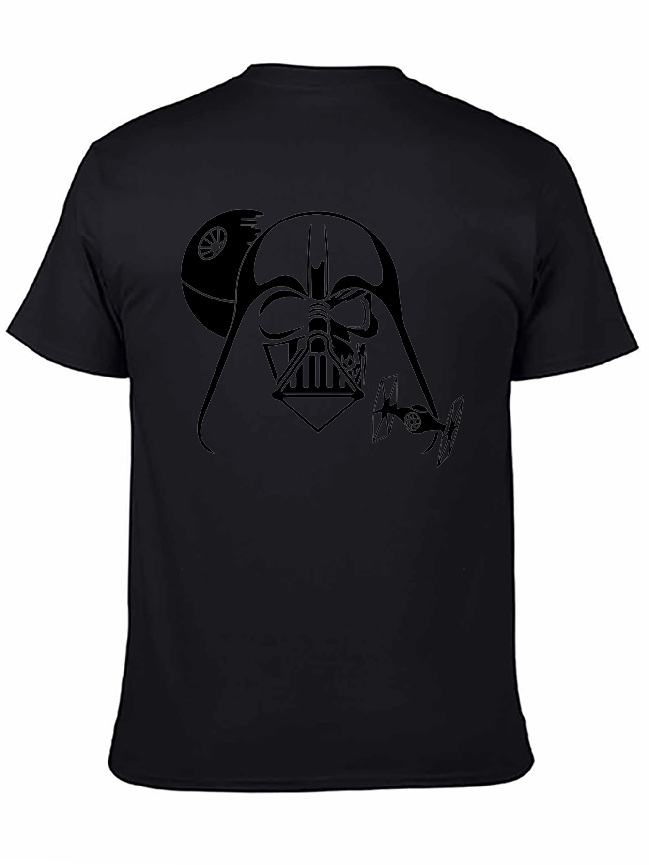 Darth Vader Star Wars Graphic Print Black T-Shirt