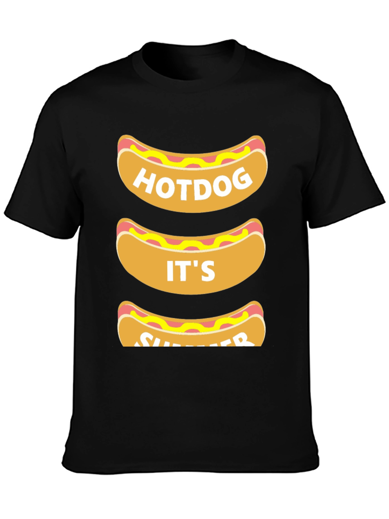 Hotdog Its Summer T-Shirt - Funny Foodie Tee