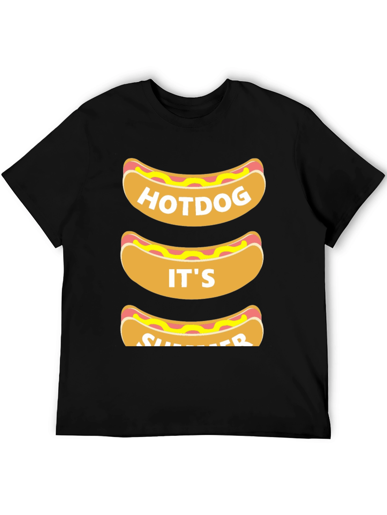 Hotdog Its Summer T-Shirt - Funny Foodie Tee