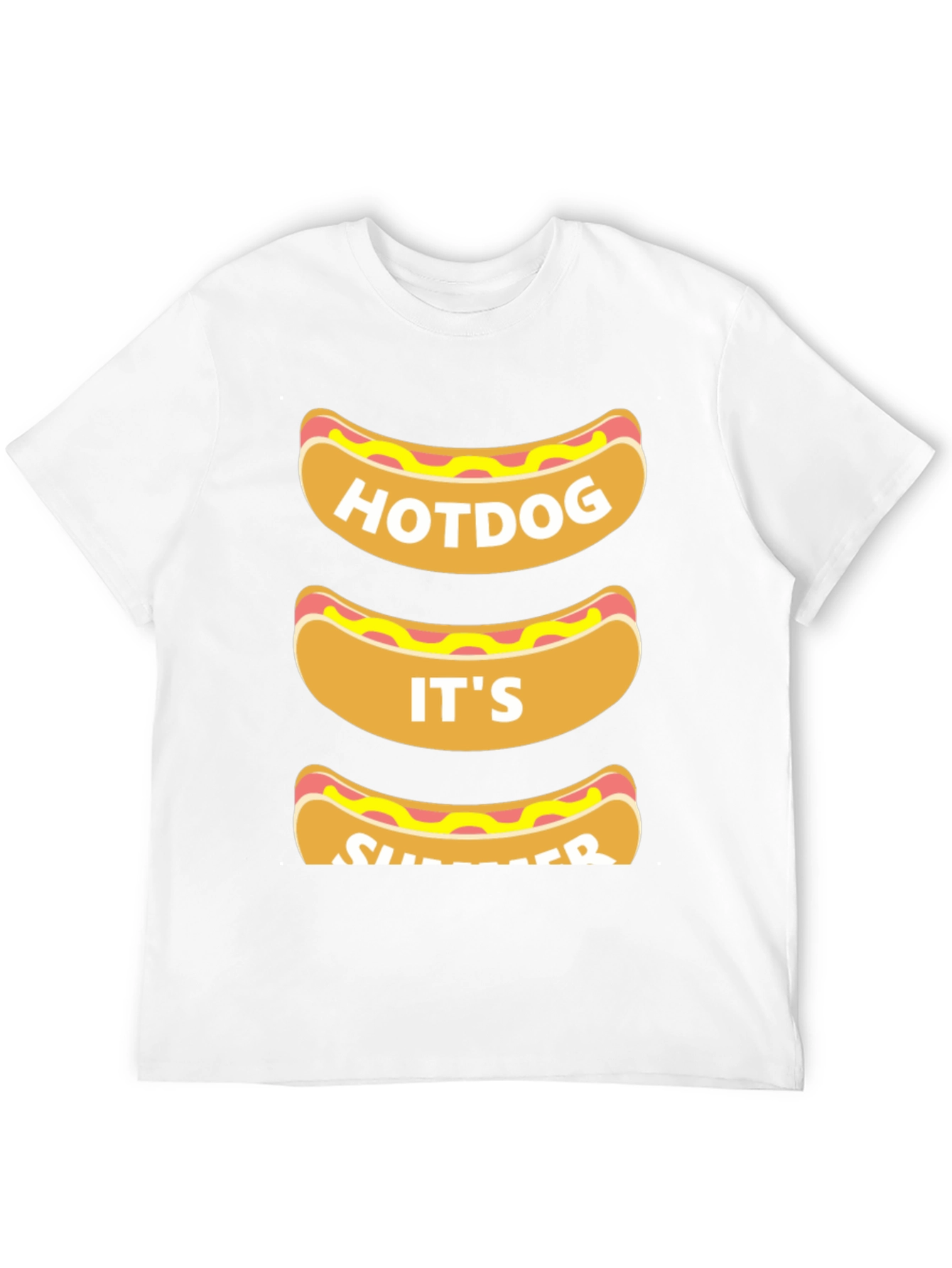 Hotdog Its Summer T-Shirt - Funny Foodie Tee