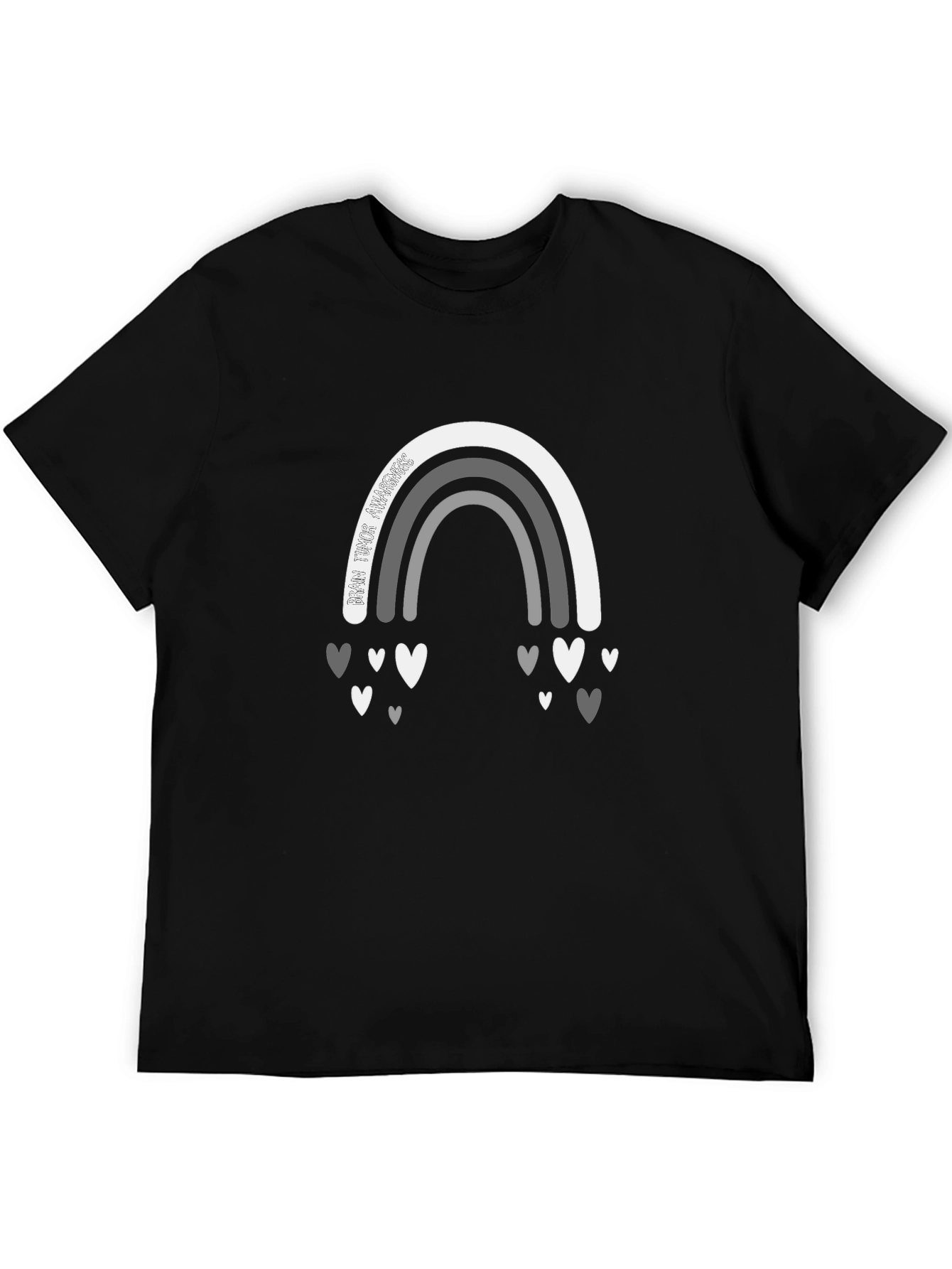 Rainbow Hearts Graphic Tee - Stylish Everyday Wear