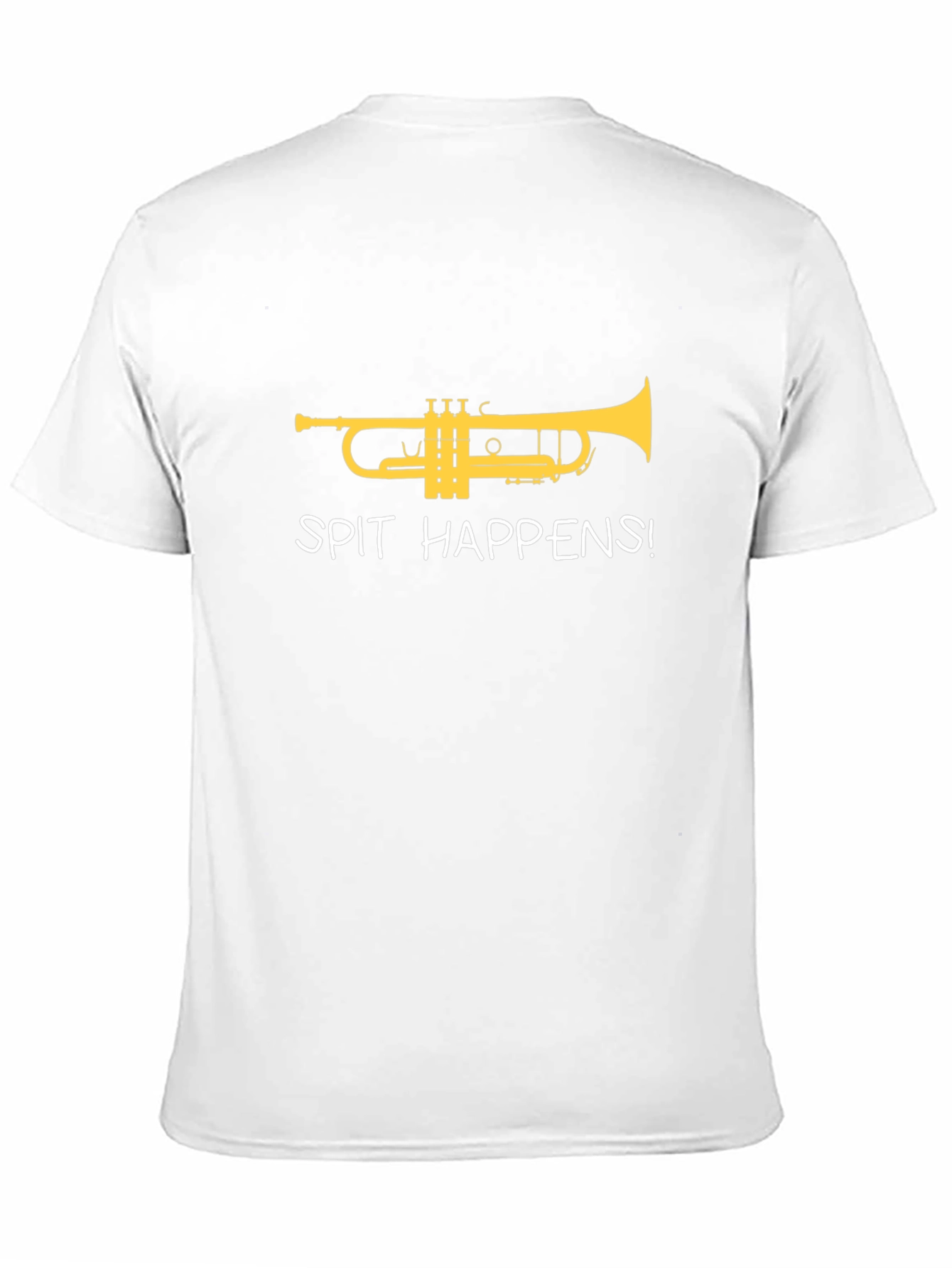 Spit Happens Trumpet T-Shirt - Musician Humor Tee