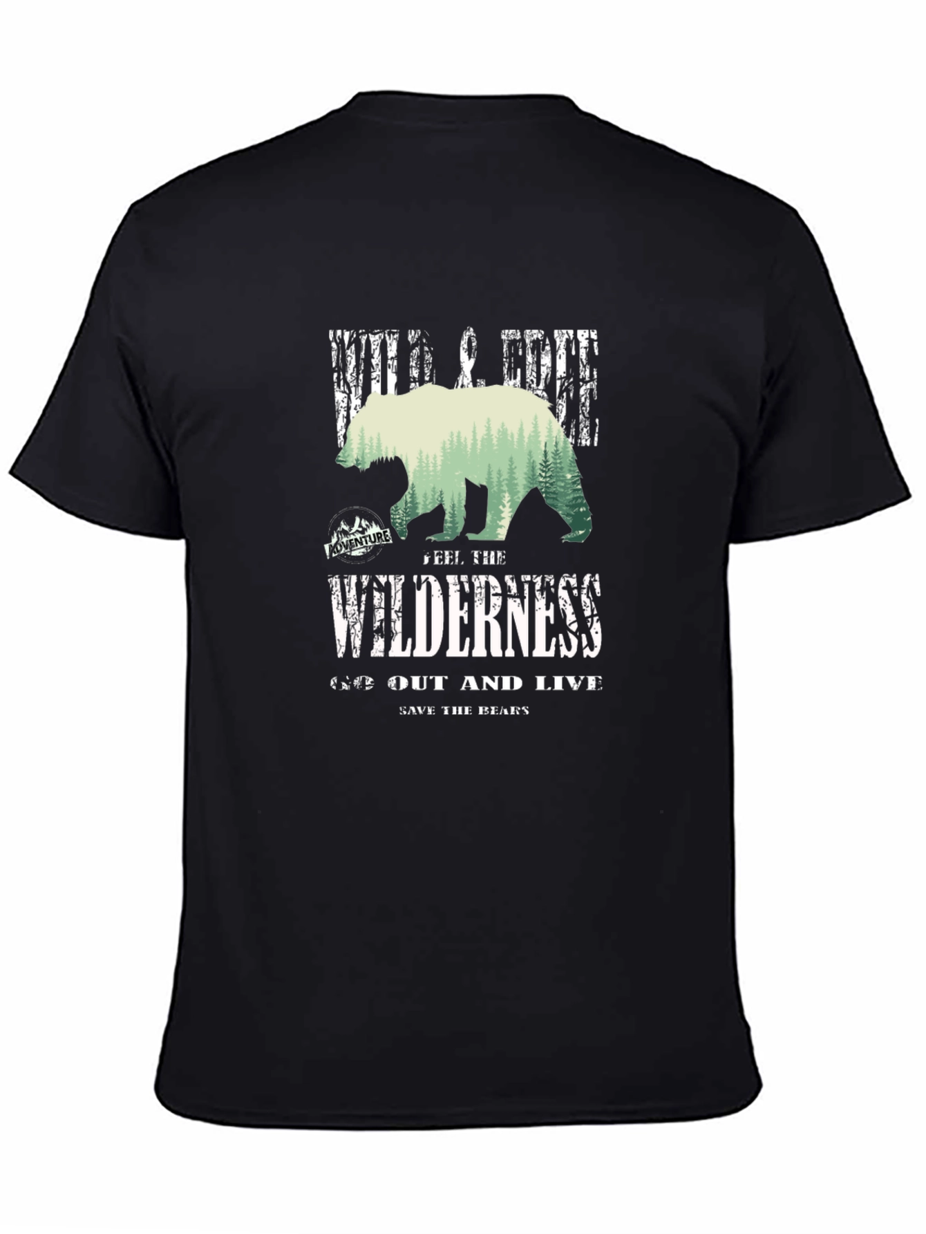 Wilderness Bear Graphic T-Shirt - Adventure Ready