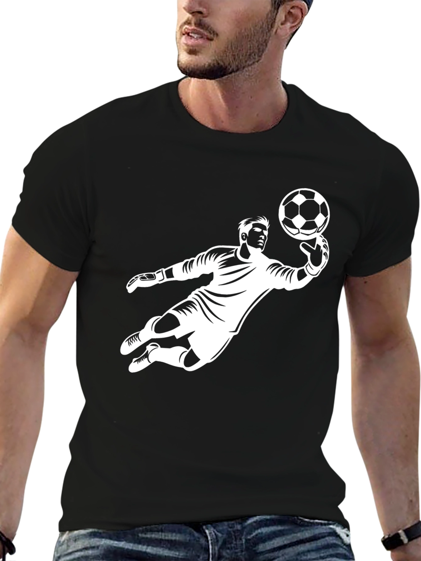 Soccer Goalie Graphic T-Shirt - Catch the Game!