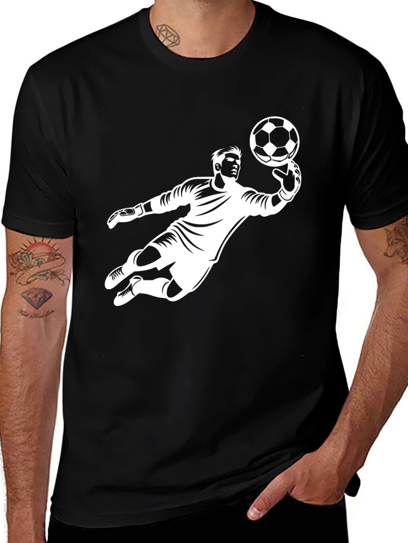 Soccer Goalie Graphic T-Shirt - Catch the Game!