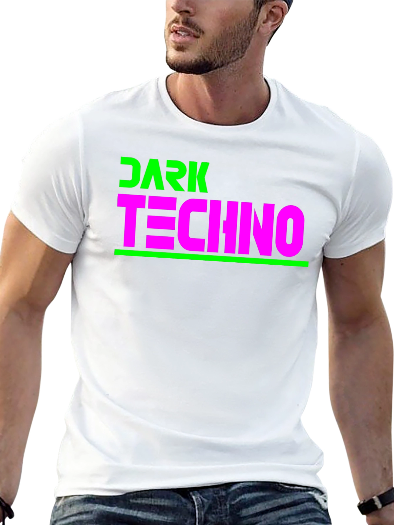 Dark Techno Graphic Tee - Stylish Music Fan Shirt