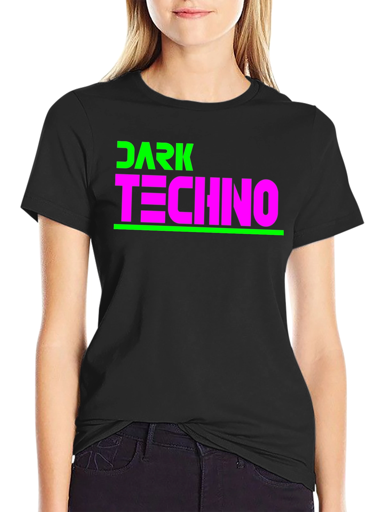 Dark Techno Graphic Tee - Stylish Music Fan Shirt