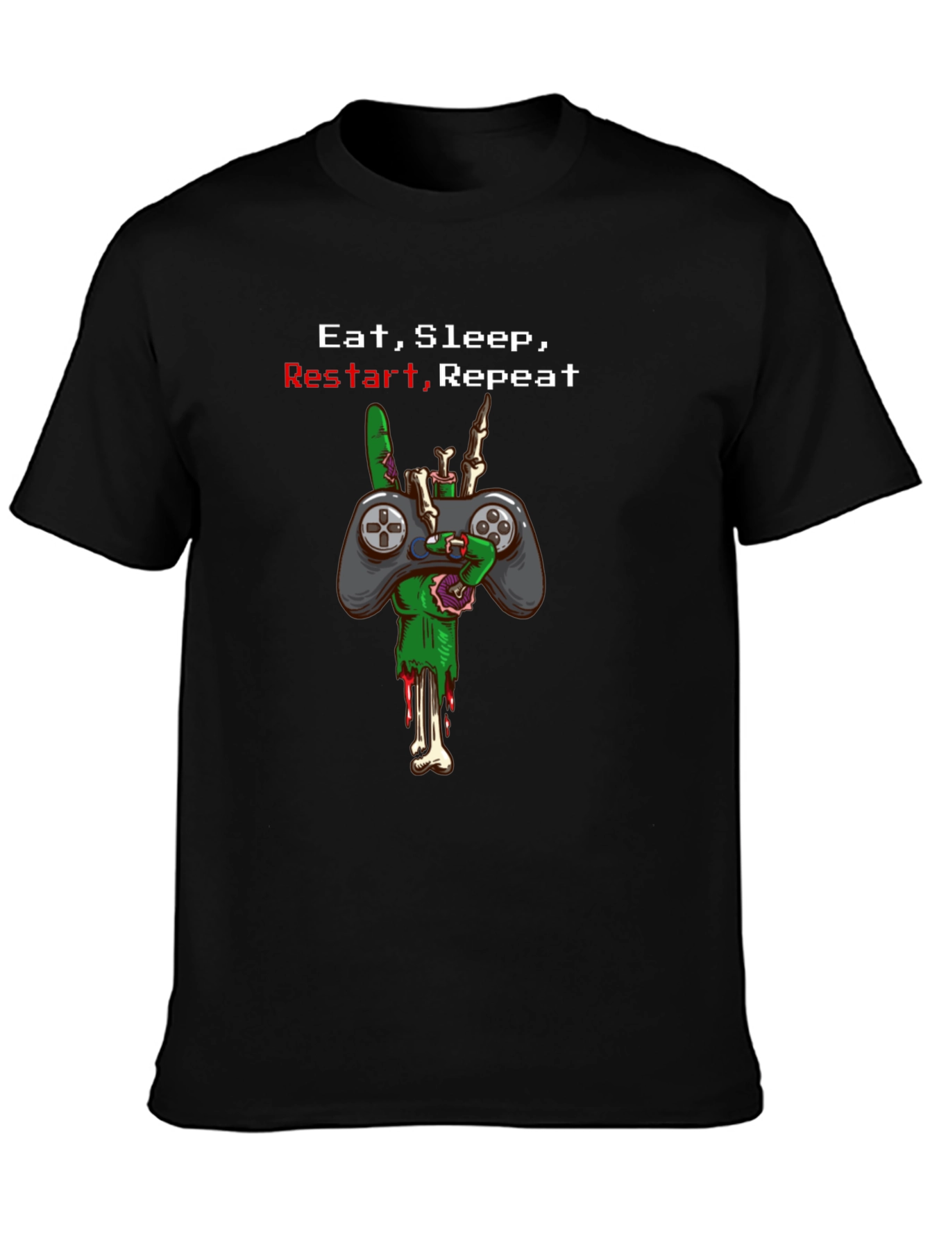 Eat Sleep Restart Repeat Gaming T-Shirt