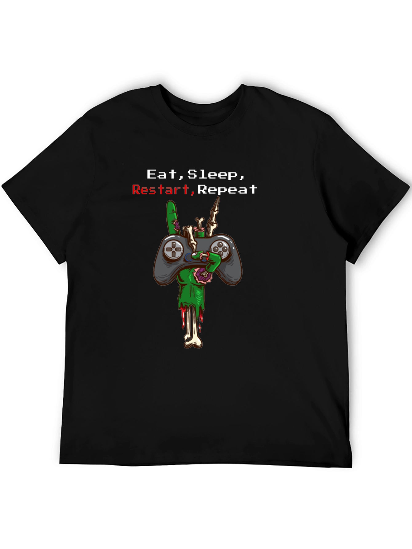 Eat Sleep Restart Repeat Gaming T-Shirt